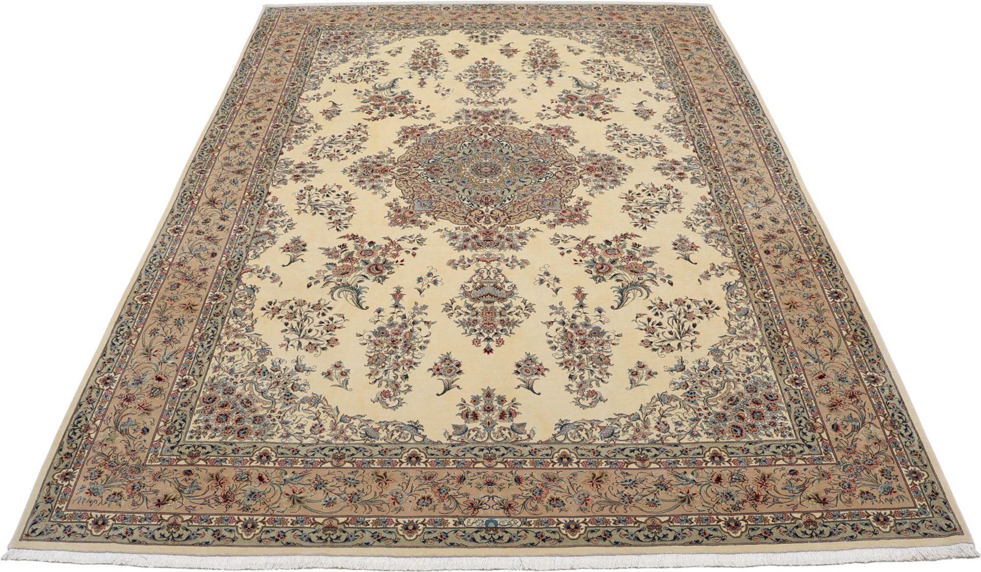 Handgeknüpfter Isfahan Perserteppich 240 × 337 cm