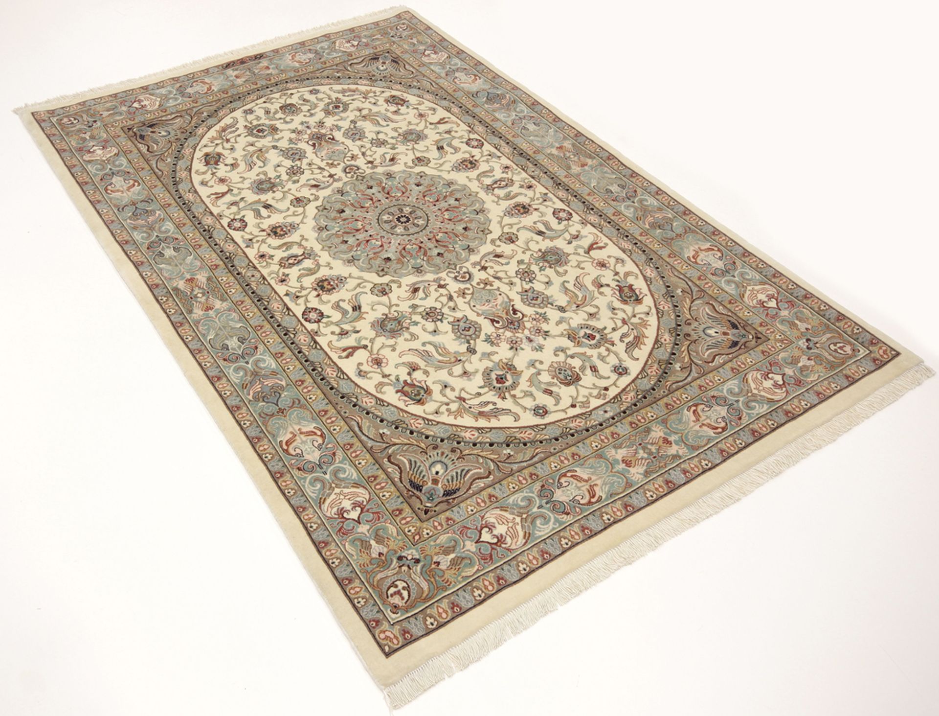 Handgeknüpfter Isfahan Perserteppich 110 × 165 cm