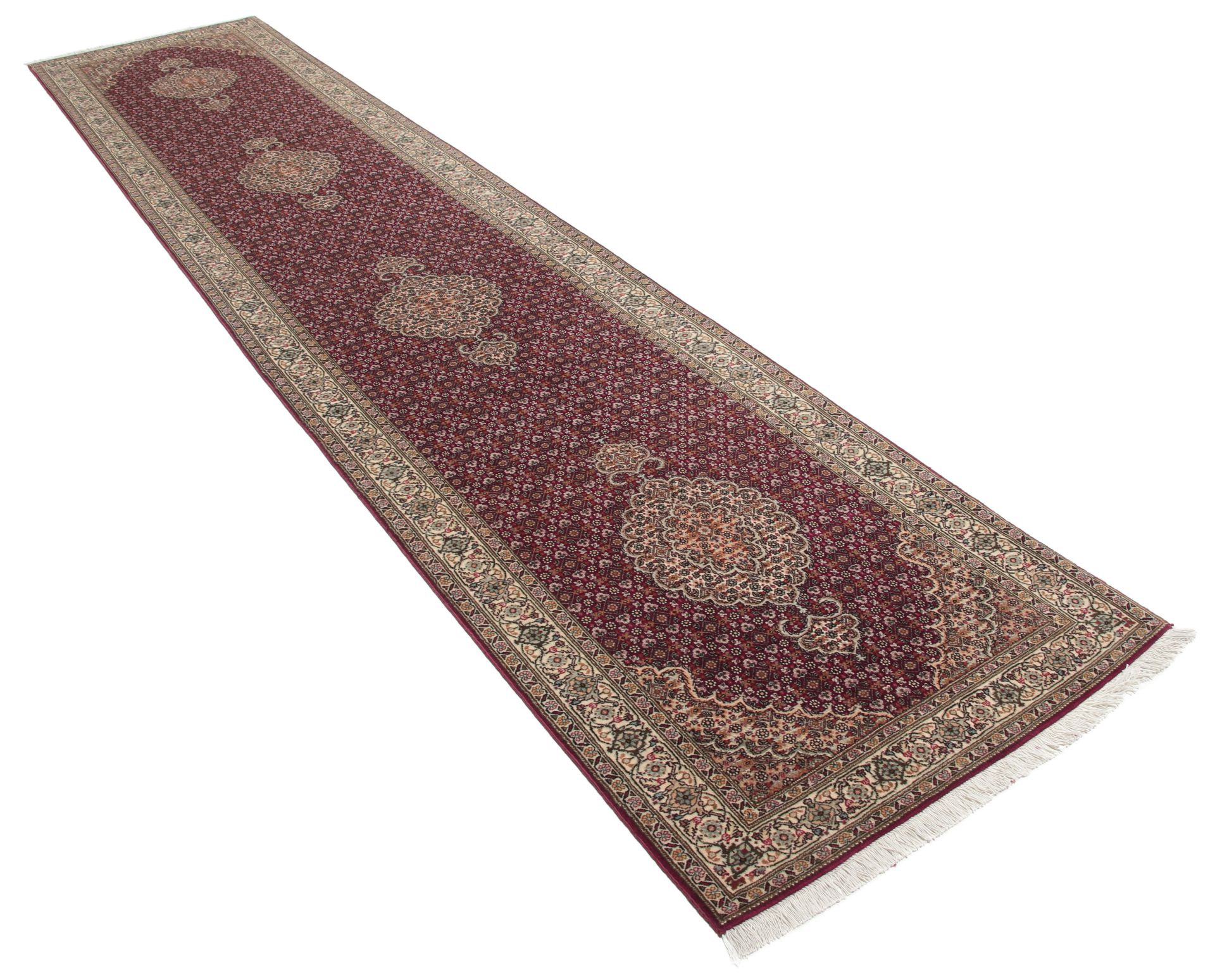 Handgeknüpfter Täbriz Perserteppich 80 × 395 cm