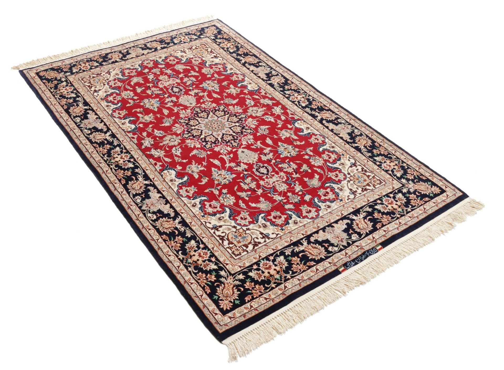 Isfahan Perserteppich aus Iran, 109 × 173 cm