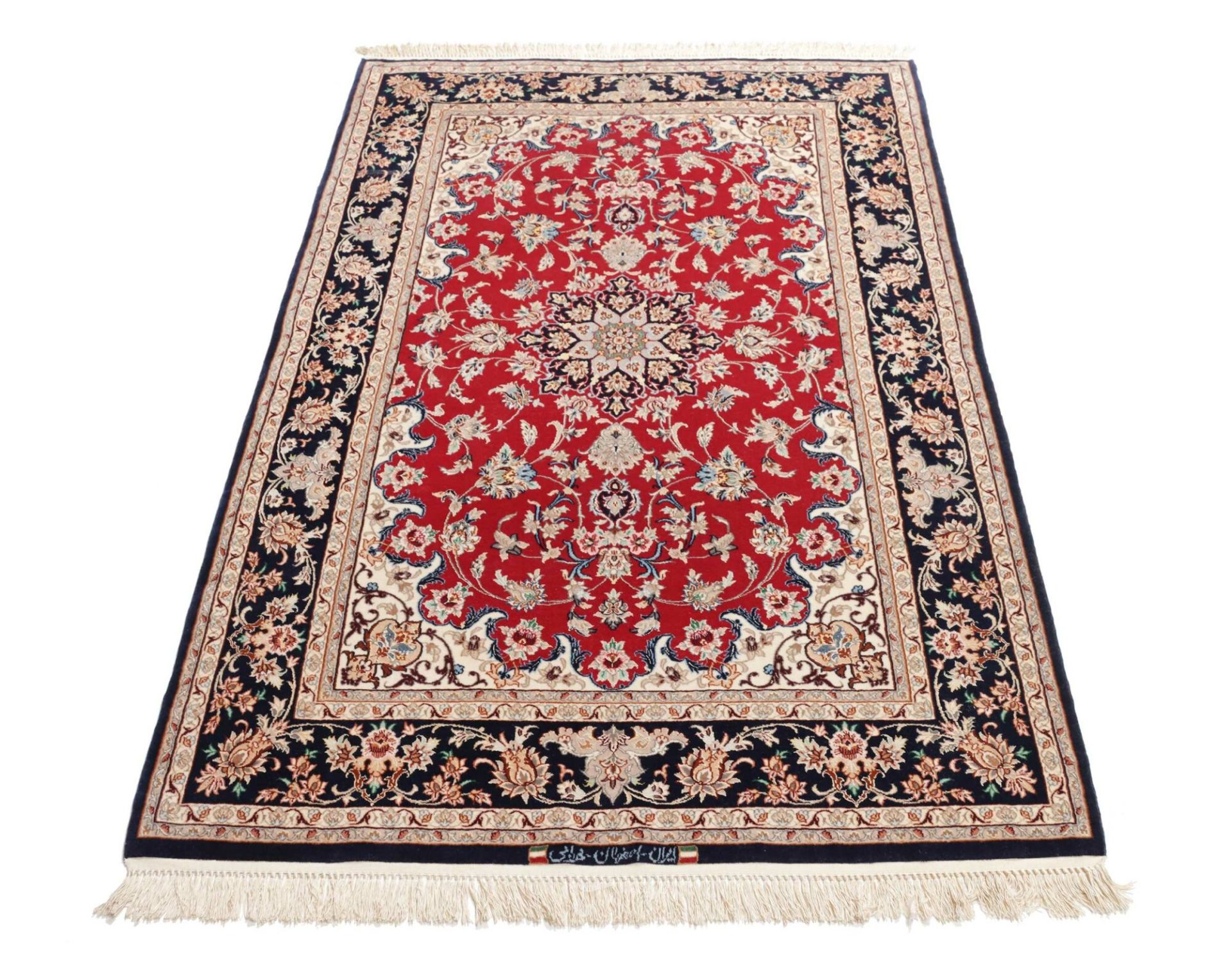 Isfahan Perserteppich aus Iran, 109 × 173 cm