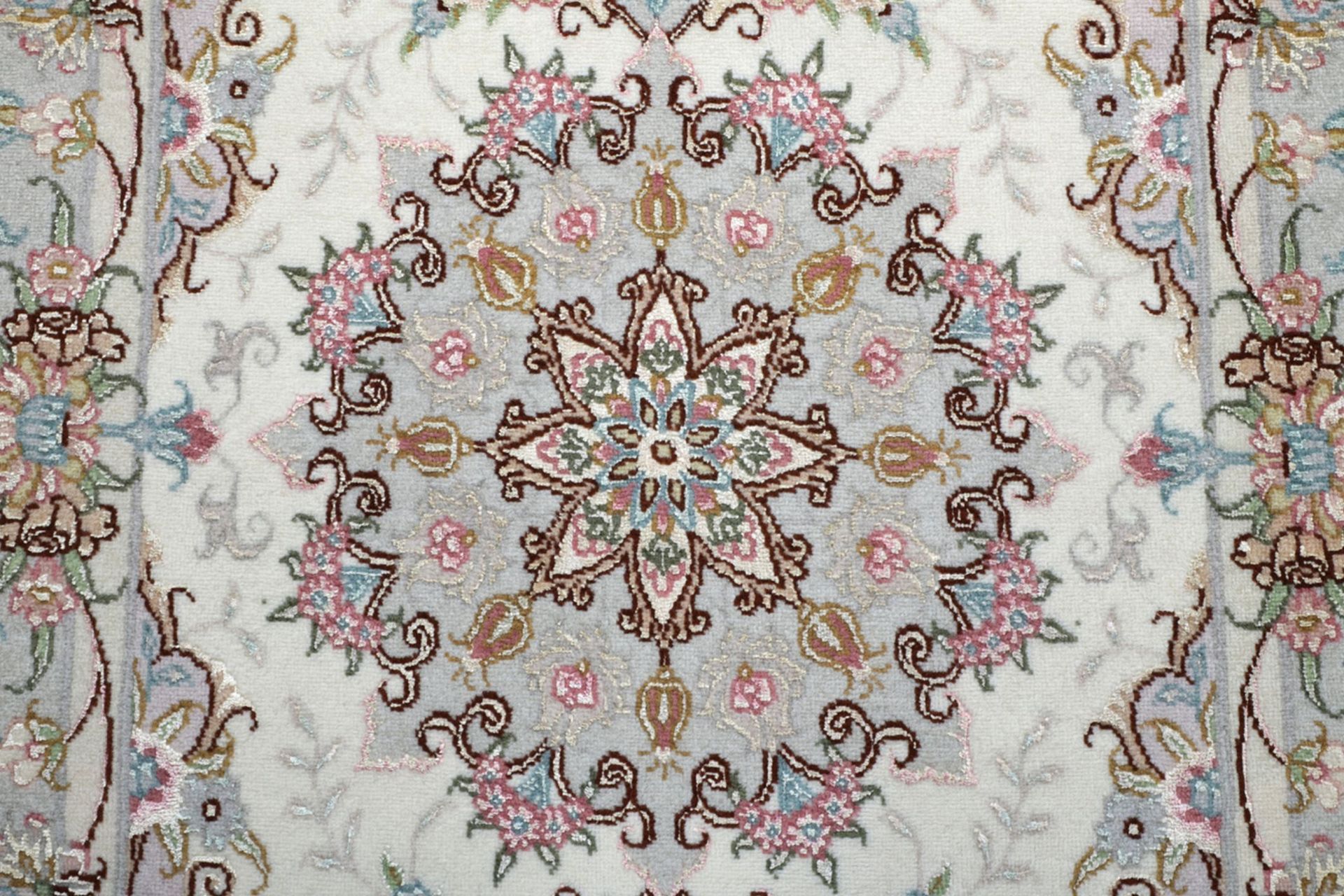 Handgeknüpfter Täbriz Perserteppich 62 × 93 cm