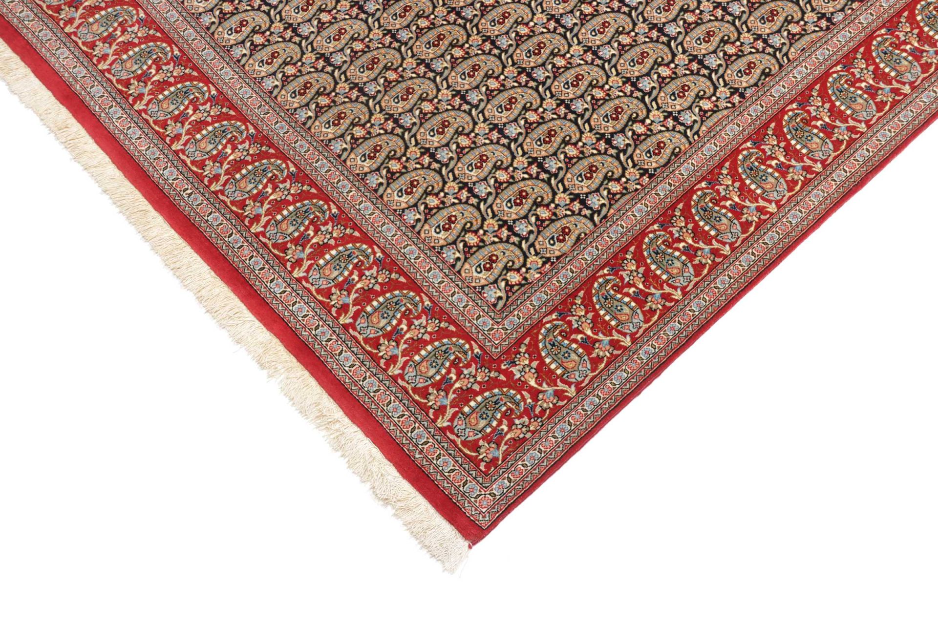 Isfahan Perserteppich aus Iran, 134 × 205 cm