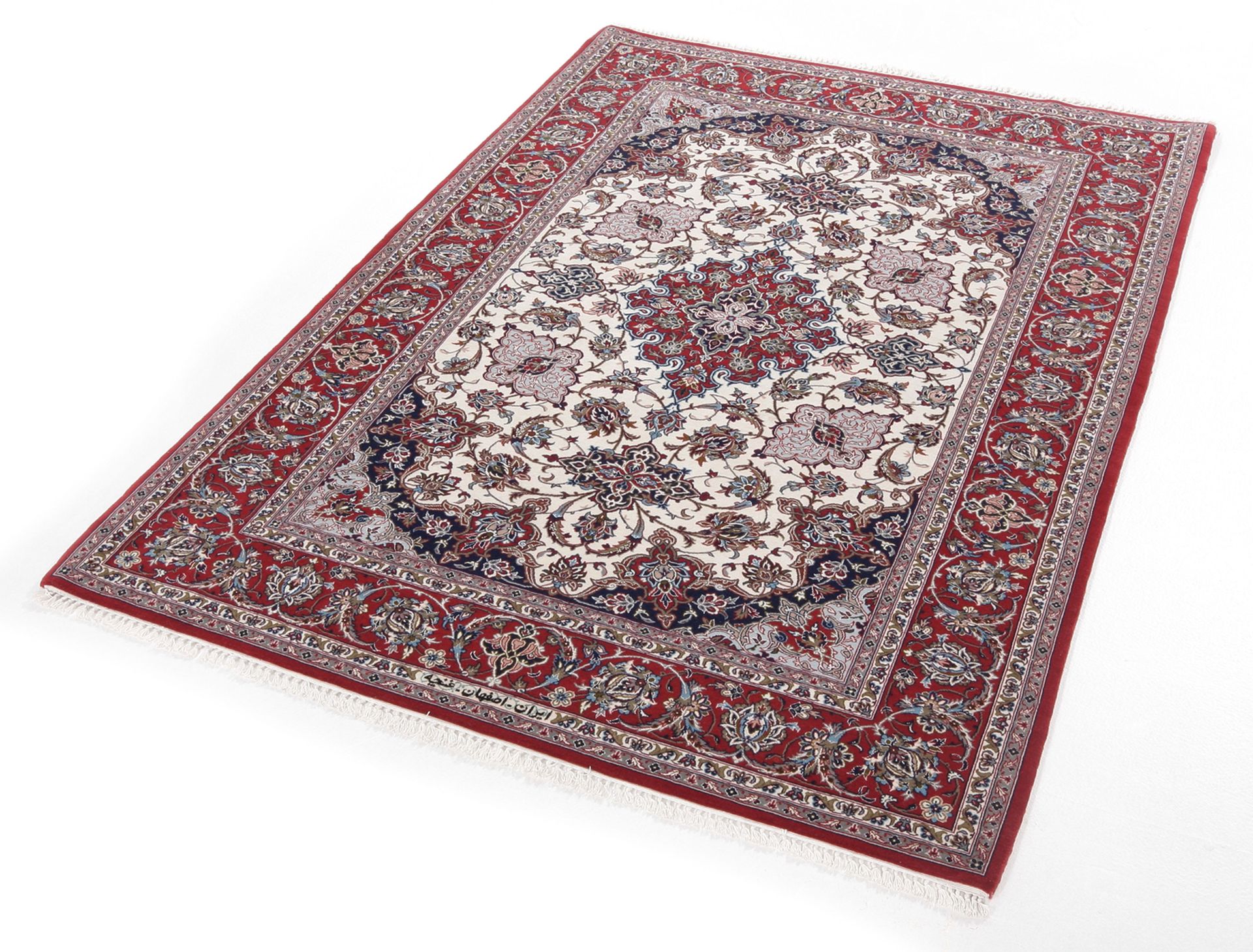 Handgeknüpfter Isfahan Perserteppich 117 × 168 cm