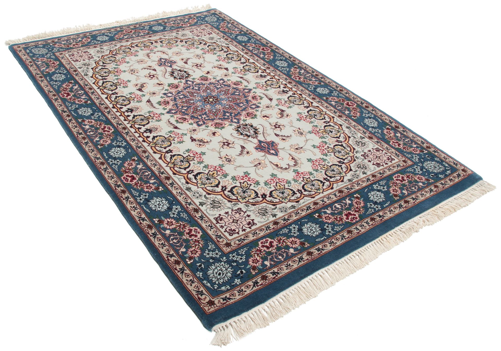 Handgeknüpfter Isfahan Perserteppich 84 × 130 cm