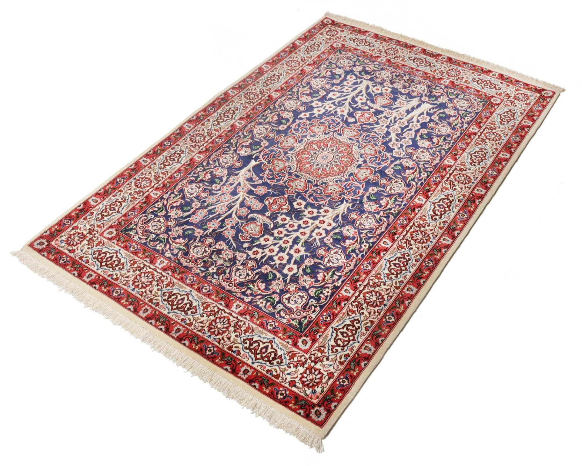 Isfahan Perserteppich aus Iran, 105 × 159 cm