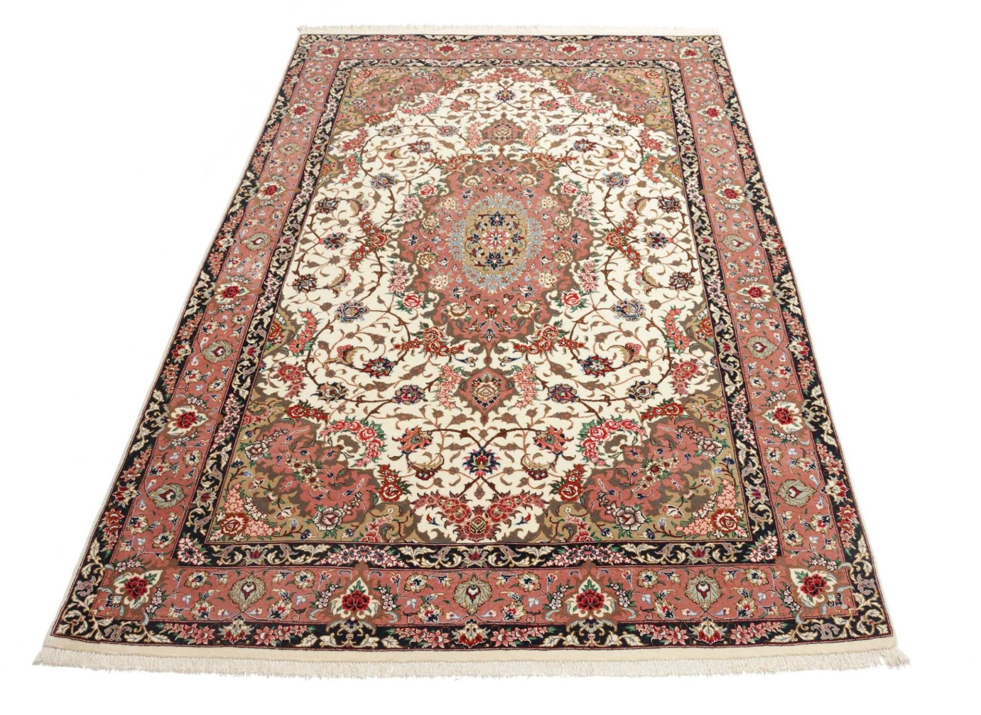 Handgeknüpfter Isfahan Perserteppich 132 × 193 cm