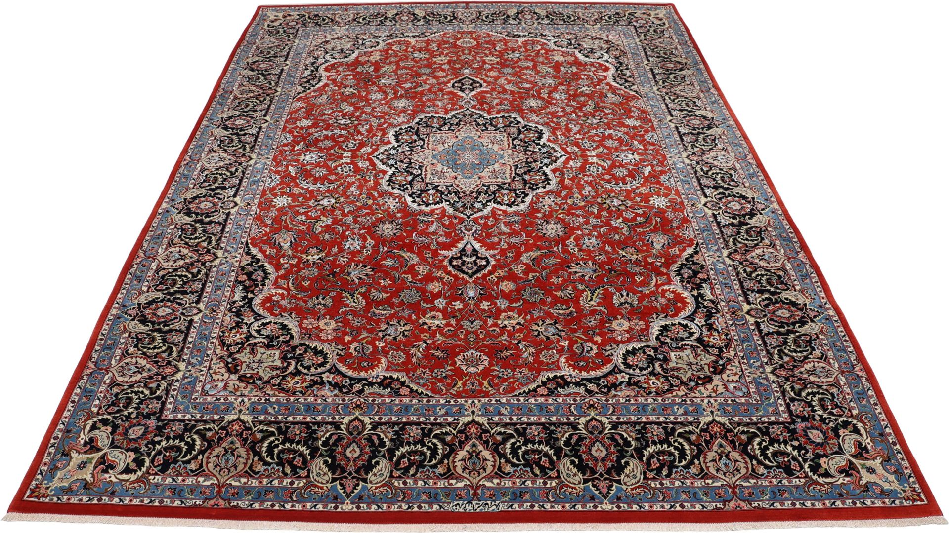 Handgeknüpfter Isfahan Perserteppich 248 × 340 cm