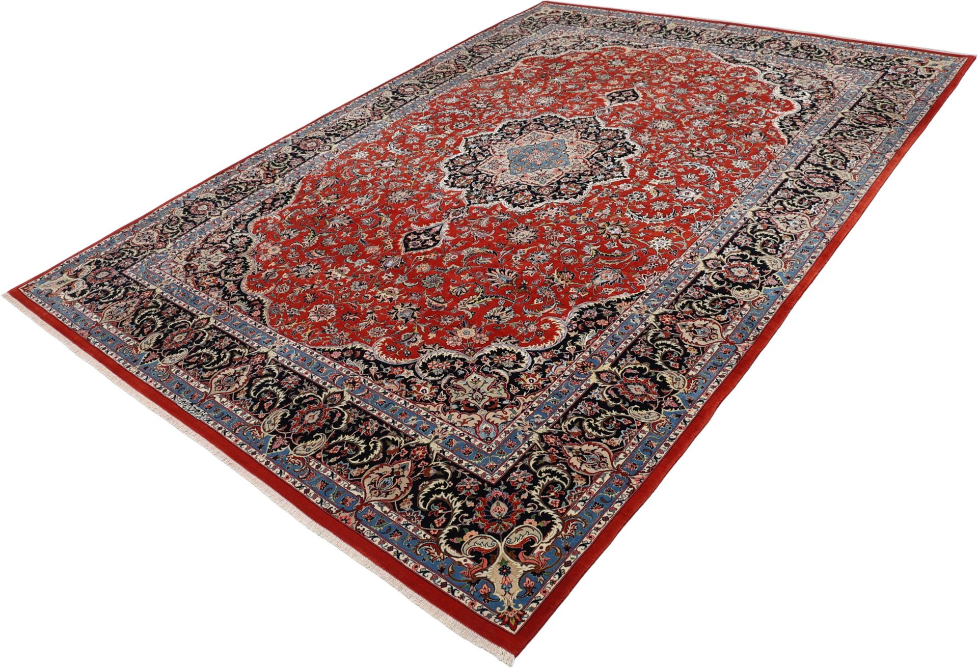 Handgeknüpfter Isfahan Perserteppich 248 × 340 cm