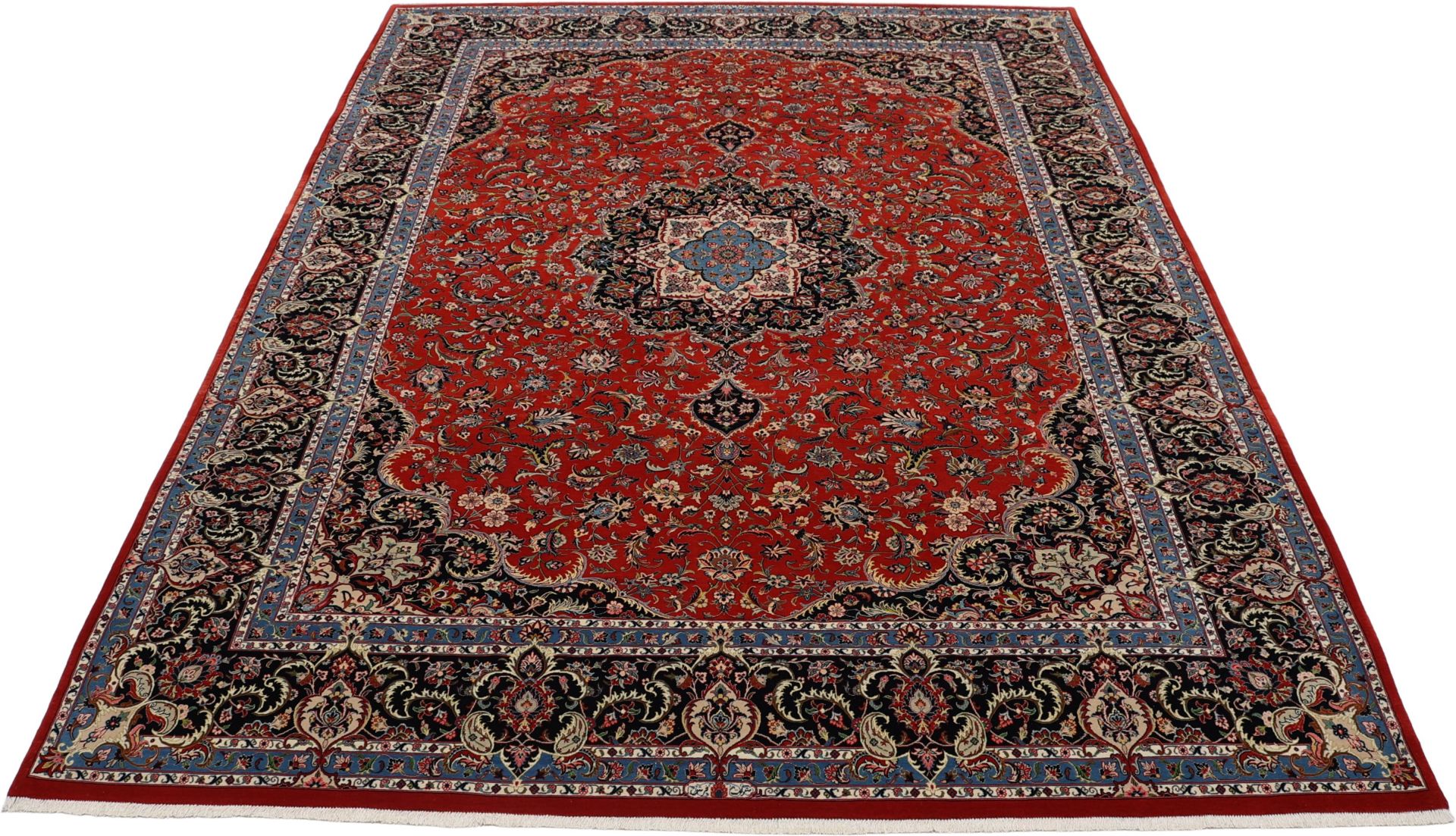 Handgeknüpfter Isfahan Perserteppich 248 × 340 cm