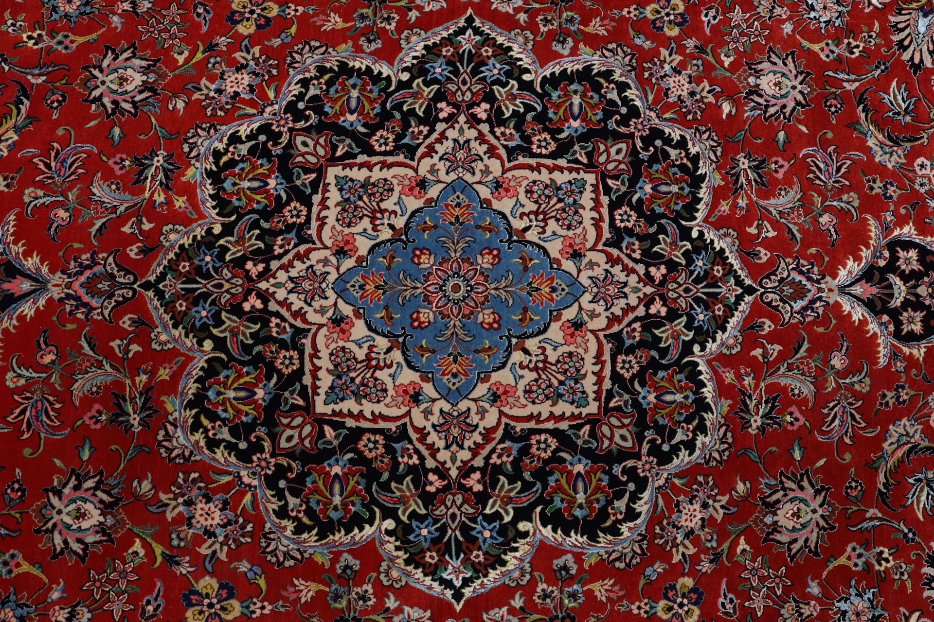 Handgeknüpfter Isfahan Perserteppich 248 × 340 cm