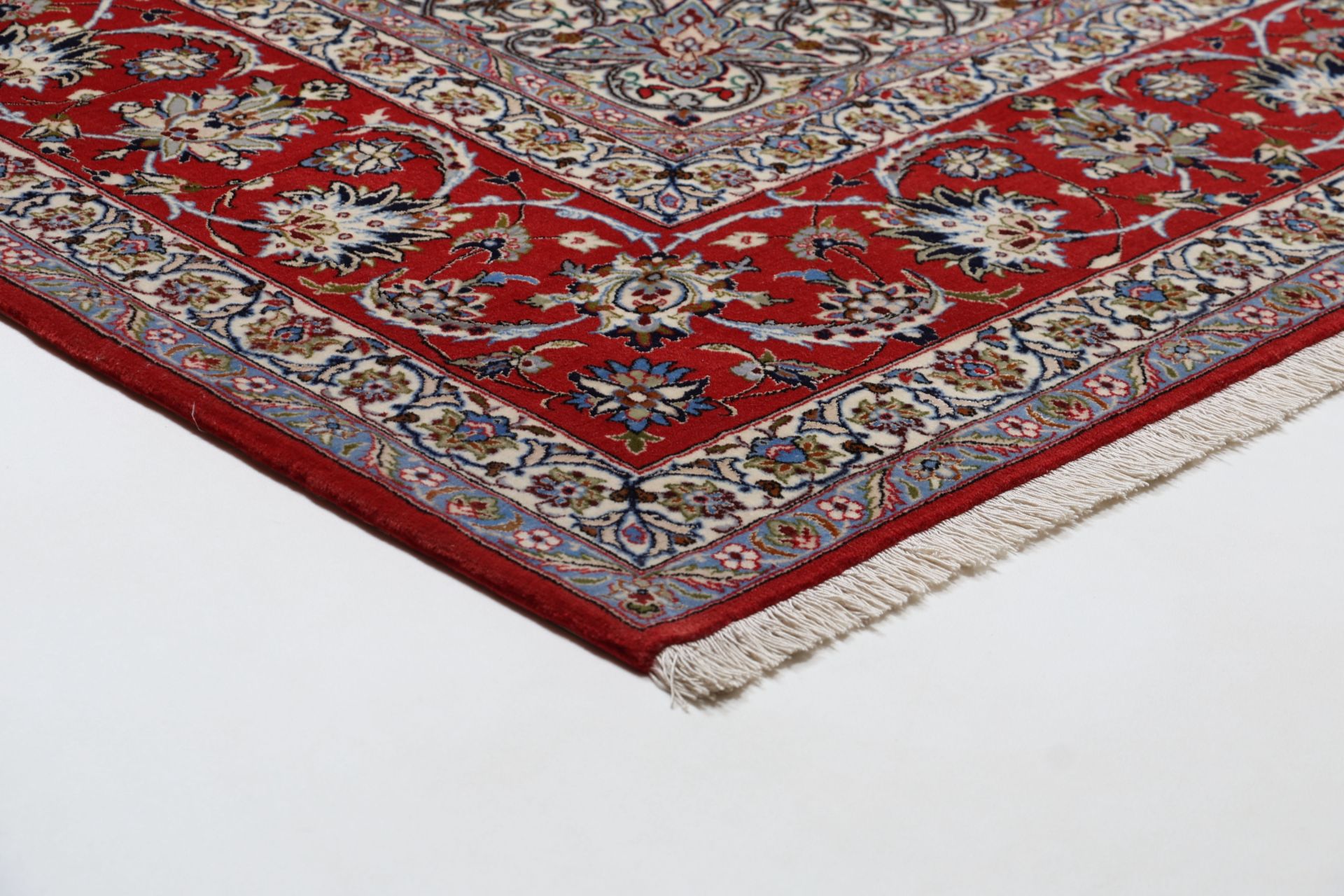 Handgeknüpfter Isfahan Perserteppich 265 × 363 cm