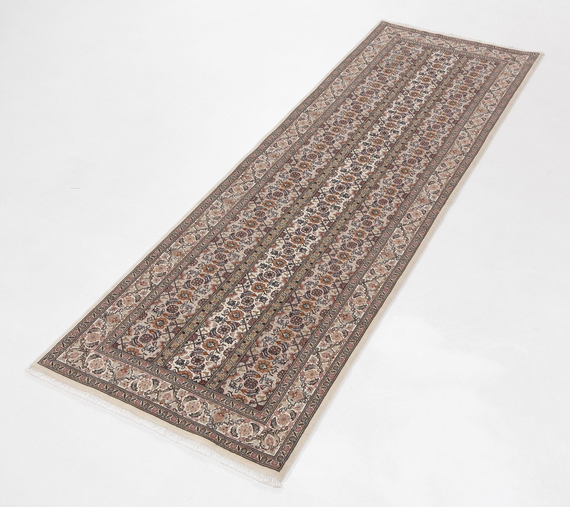 Handgeknüpfter Täbriz Perserteppich 78 × 251 cm