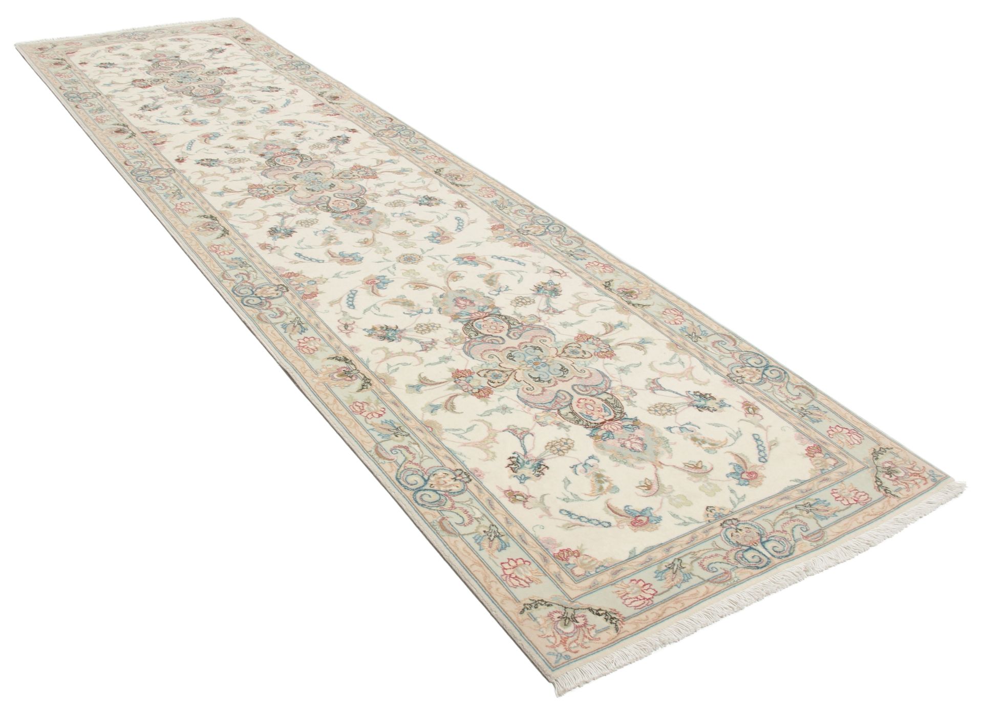 Handgeknüpfter Täbriz Perserteppich 84 × 315 cm