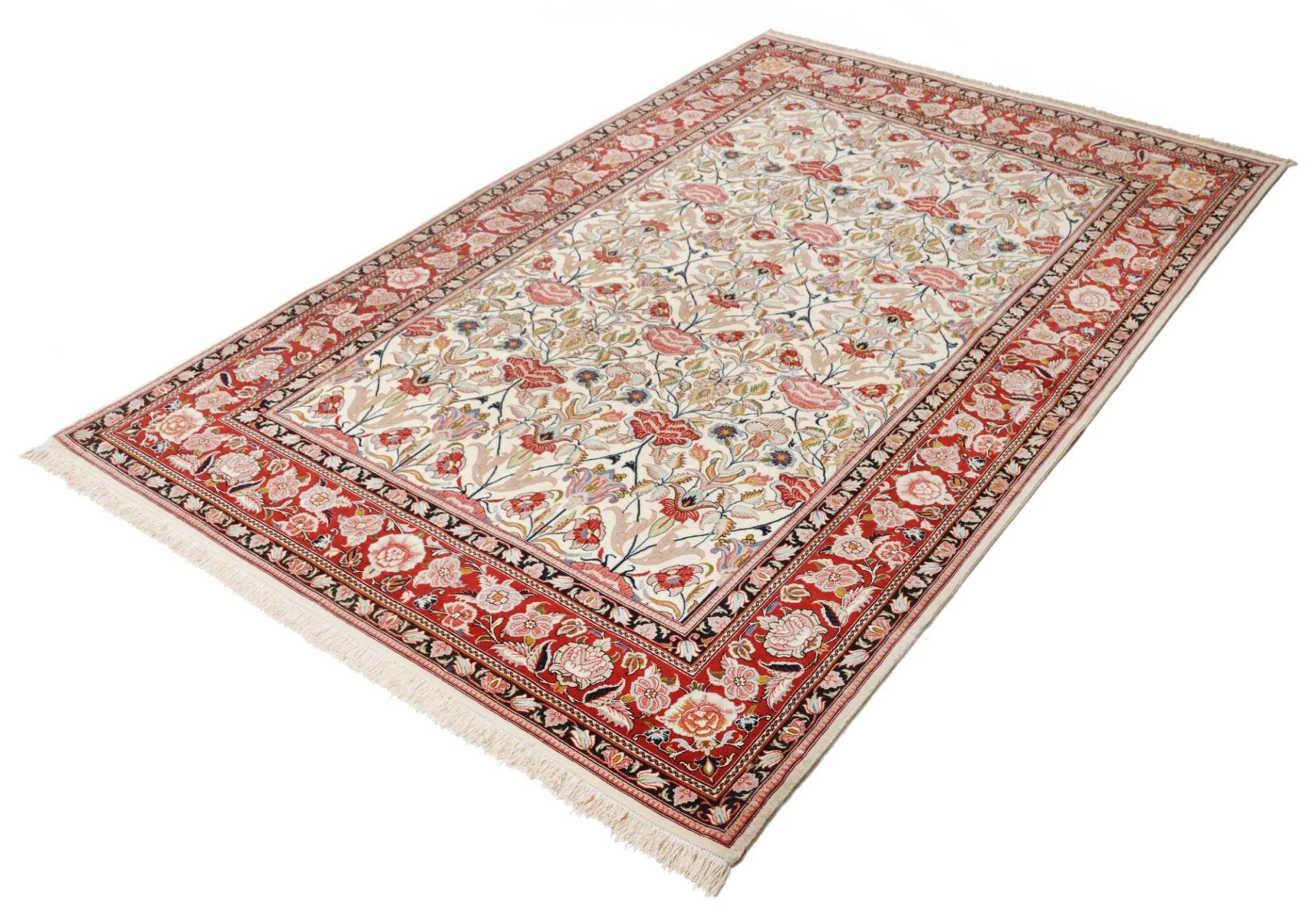 Handgeknüpfter Isfahan Perserteppich 142 × 216 cm