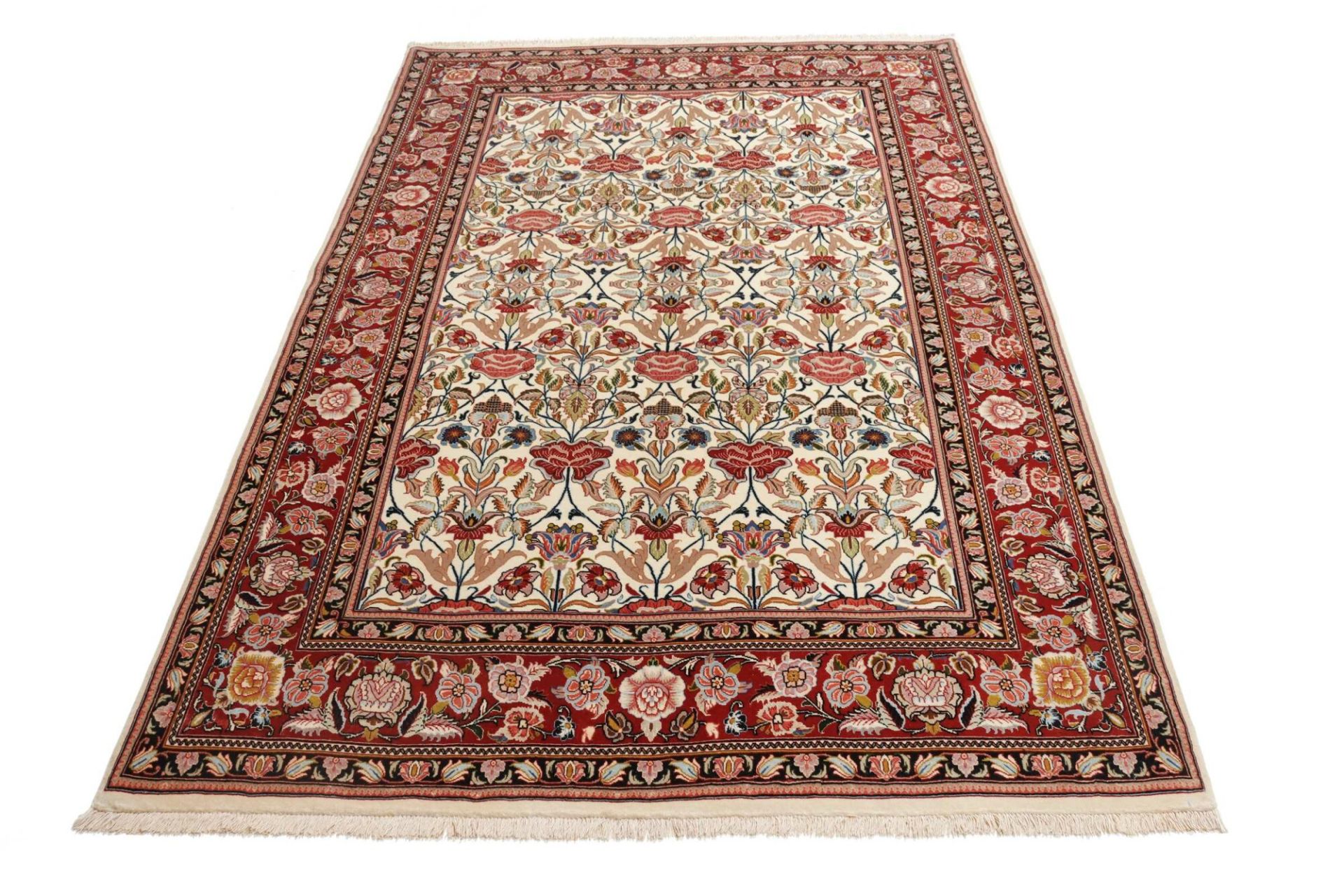 Handgeknüpfter Isfahan Perserteppich 142 × 216 cm