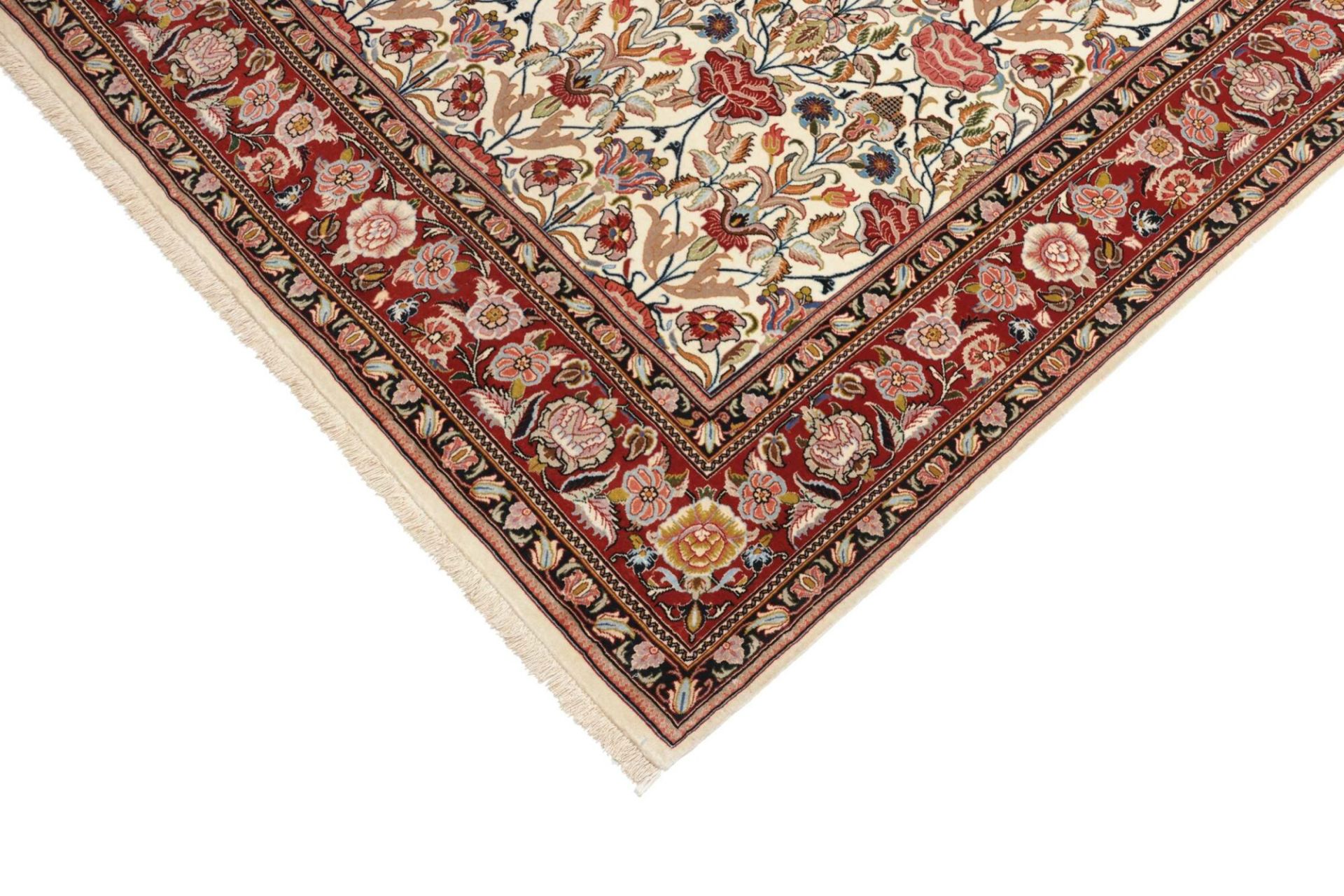 Handgeknüpfter Isfahan Perserteppich 142 × 216 cm