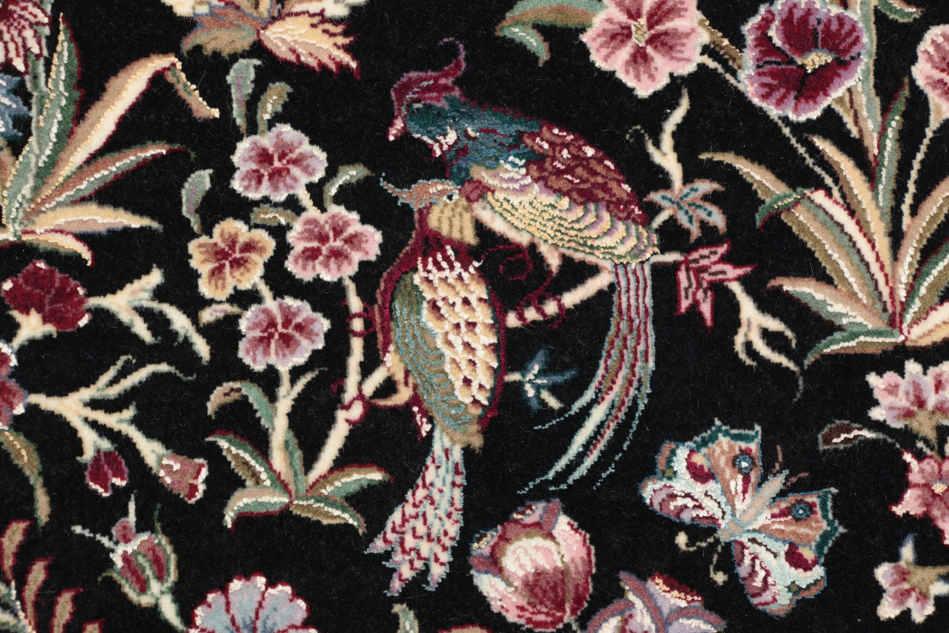 Isfahan Perserteppich 145 × 222 cm aus Wolle & Seide, handgeknüpft