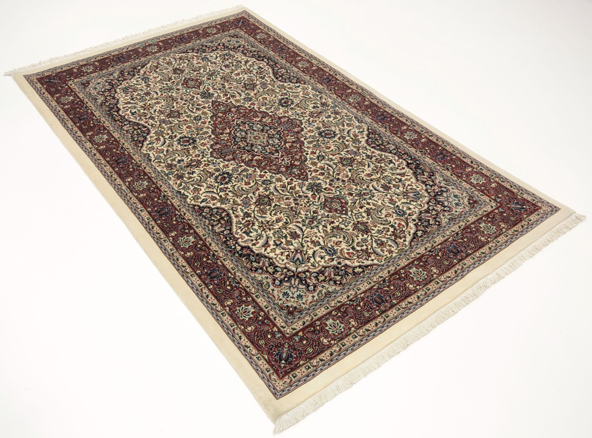 Isfahan Perserteppich aus Iran, 103 × 165 cm