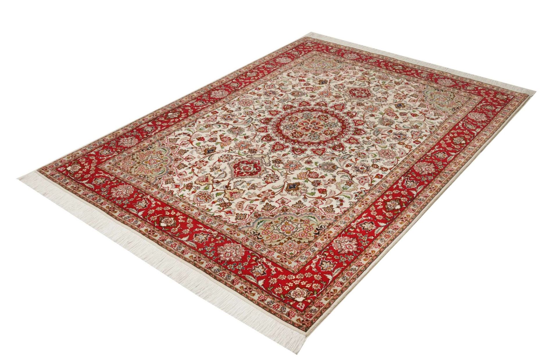 Handgeknüpfter Täbriz Perserteppich 151 × 206 cm