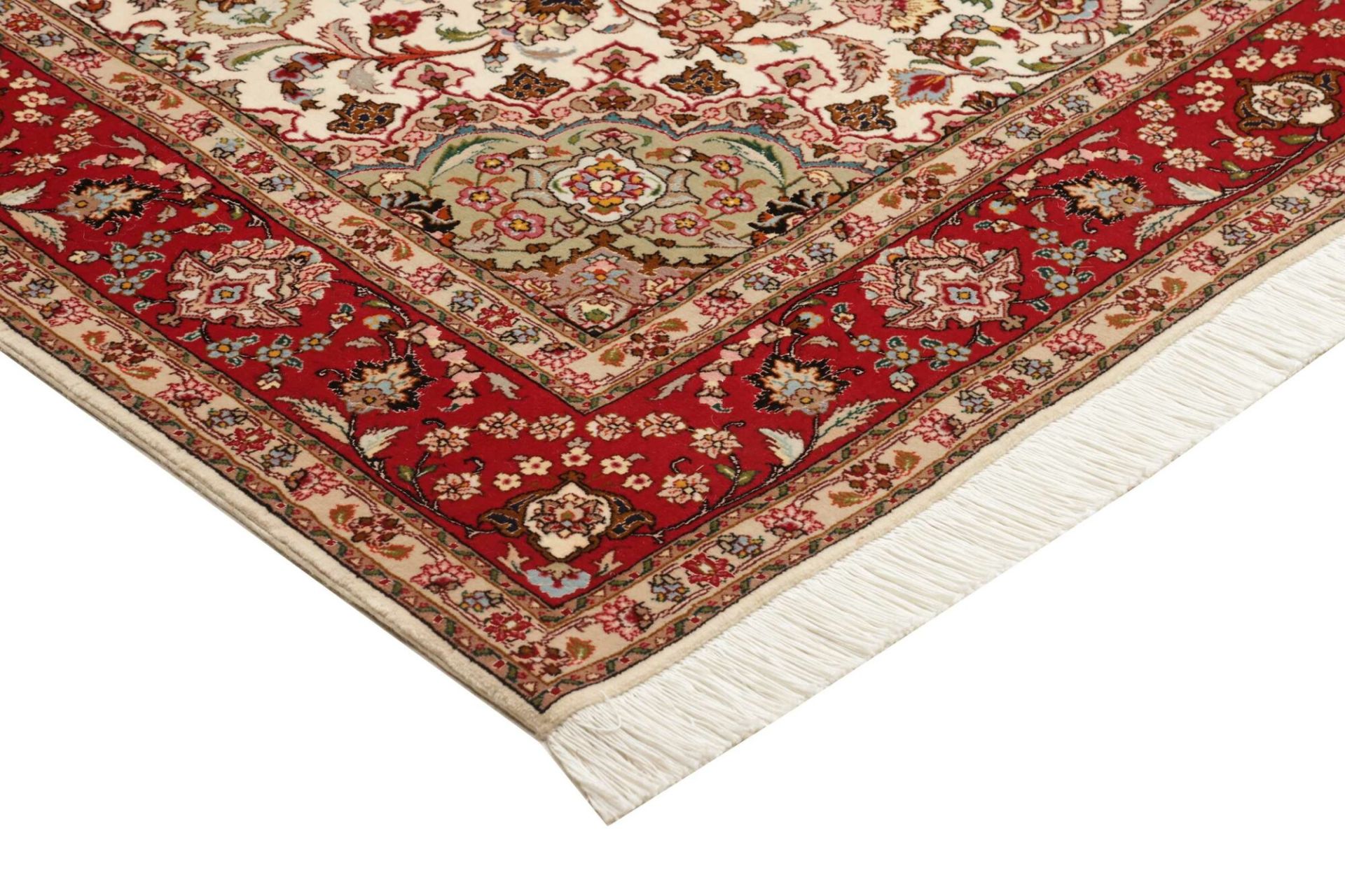 Handgeknüpfter Täbriz Perserteppich 151 × 206 cm