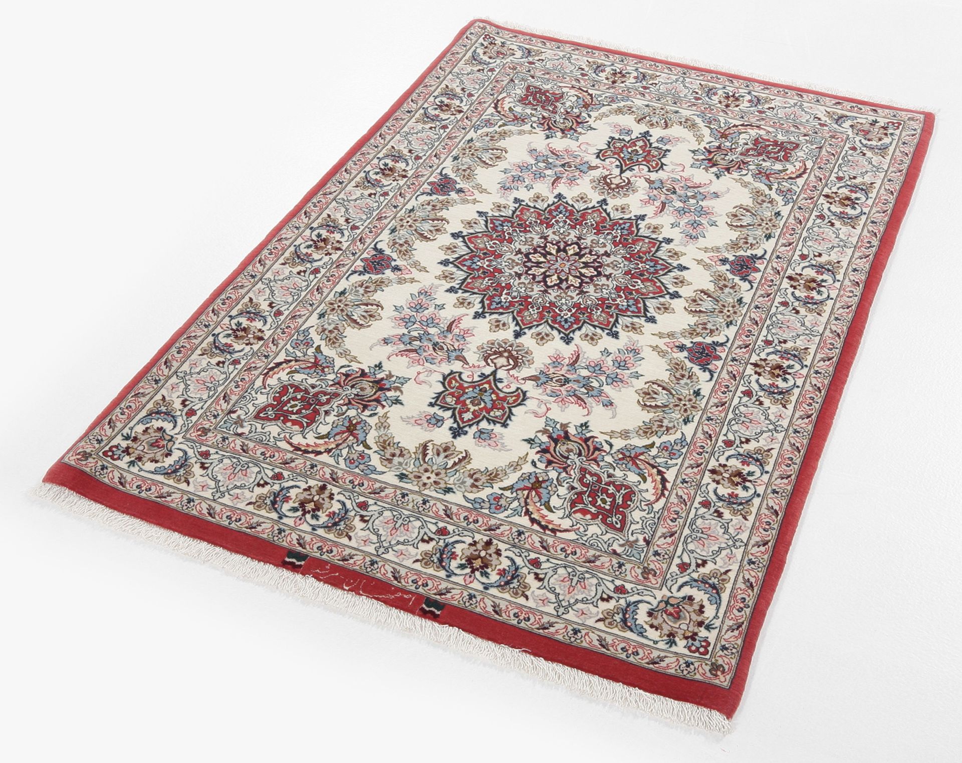 Handgeknüpfter Isfahan Perserteppich 81 × 125 cm