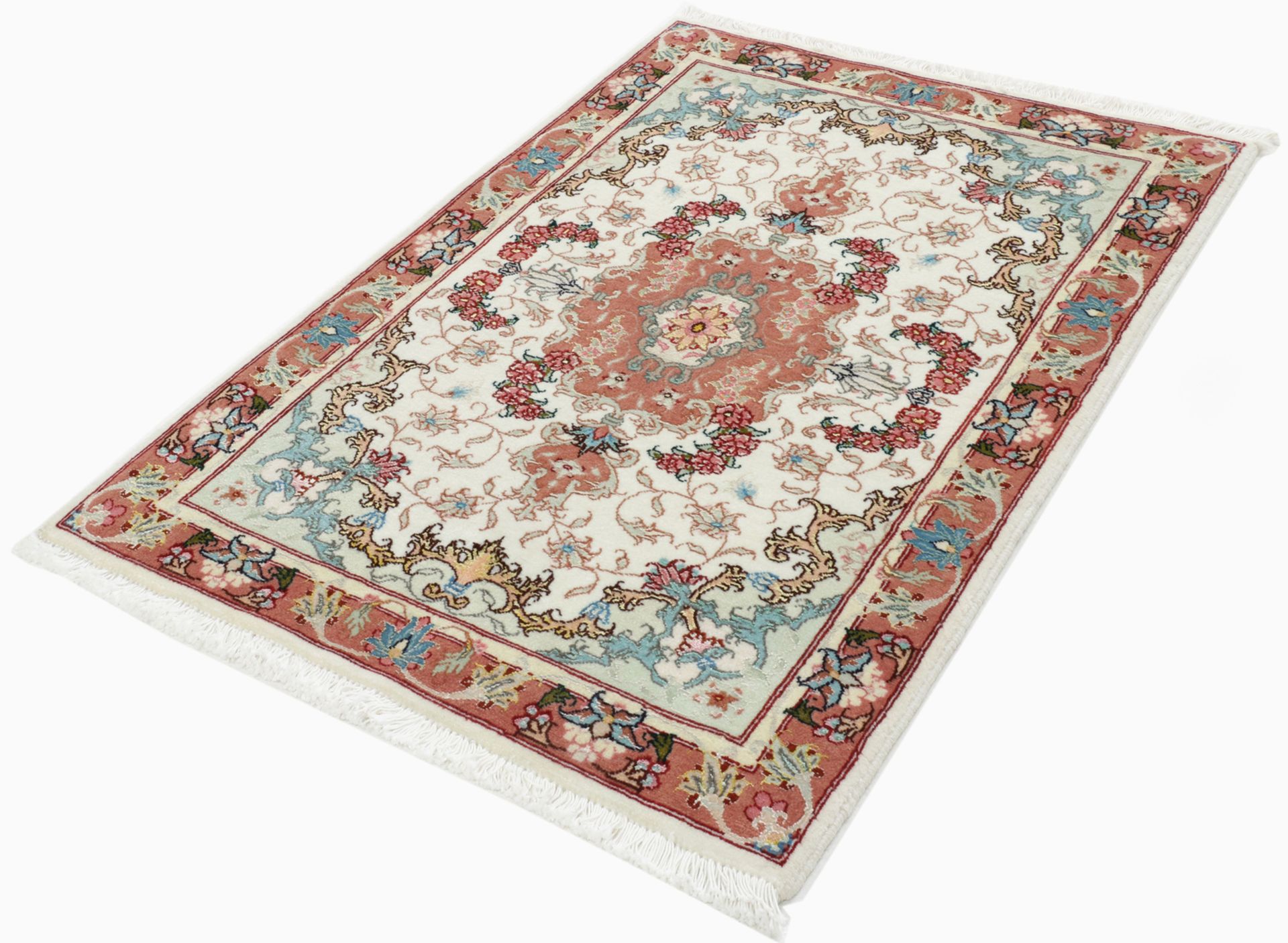 Täbriz Perserteppich aus Iran, 60 × 95 cm