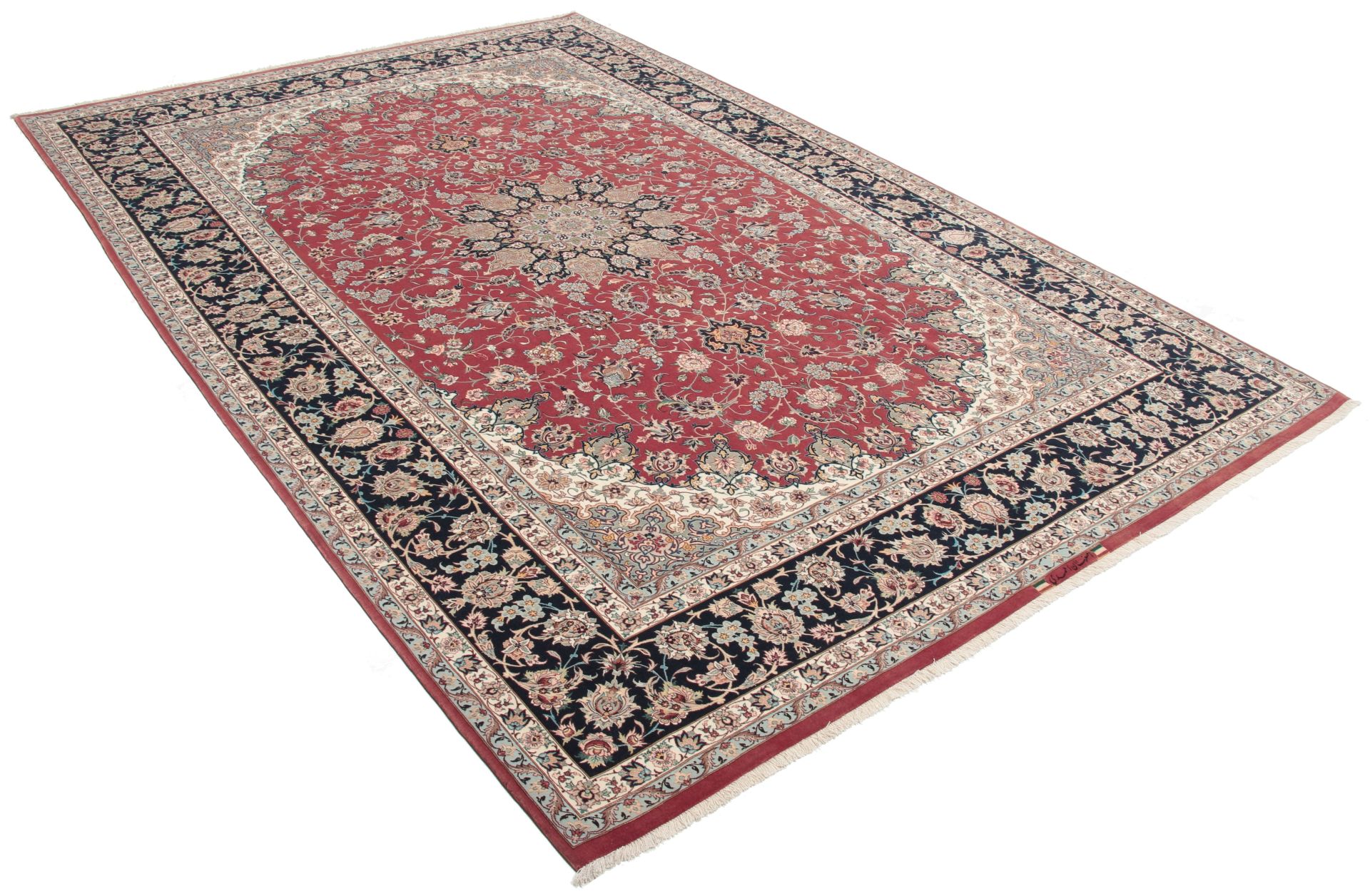 Isfahan Perserteppich aus Iran, 215 × 322 cm