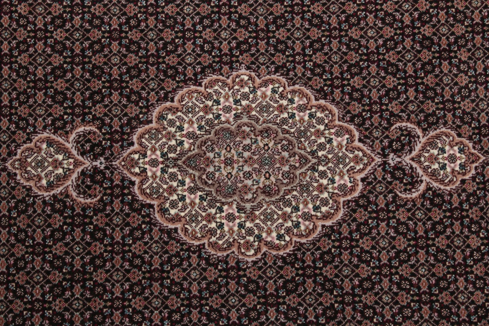 Handgeknüpfter Täbriz Perserteppich, 87 × 300 cm, Wolle & Seide