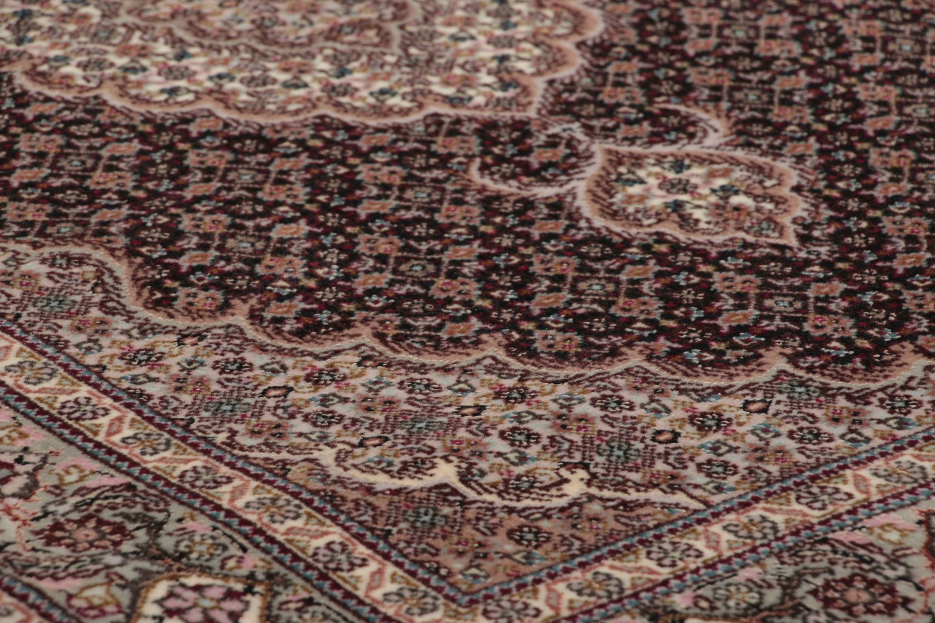 Handgeknüpfter Täbriz Perserteppich, 87 × 300 cm, Wolle & Seide
