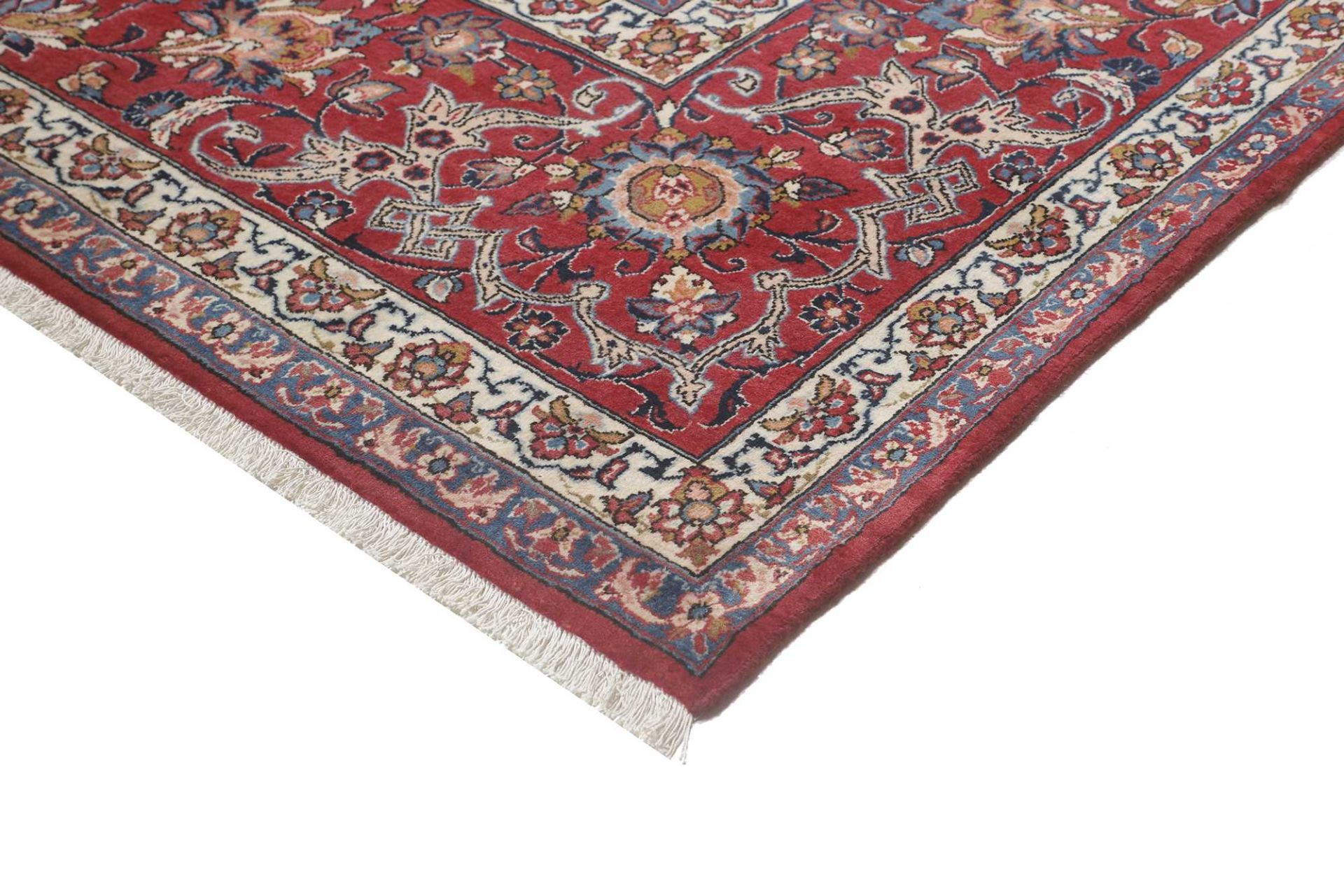 Handgeknüpfter Isfahan Perserteppich 369 × 523 cm