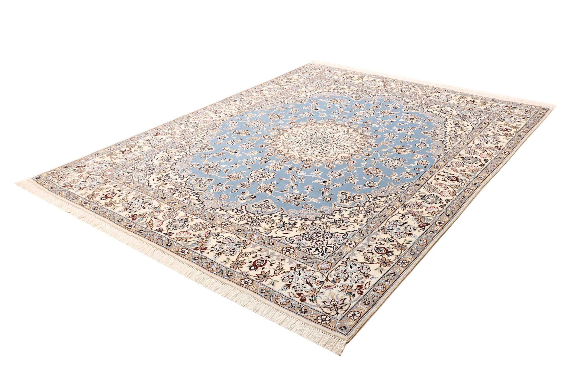 Nain Perserteppich 198 × 244 cm aus Wolle, handgeknüpft