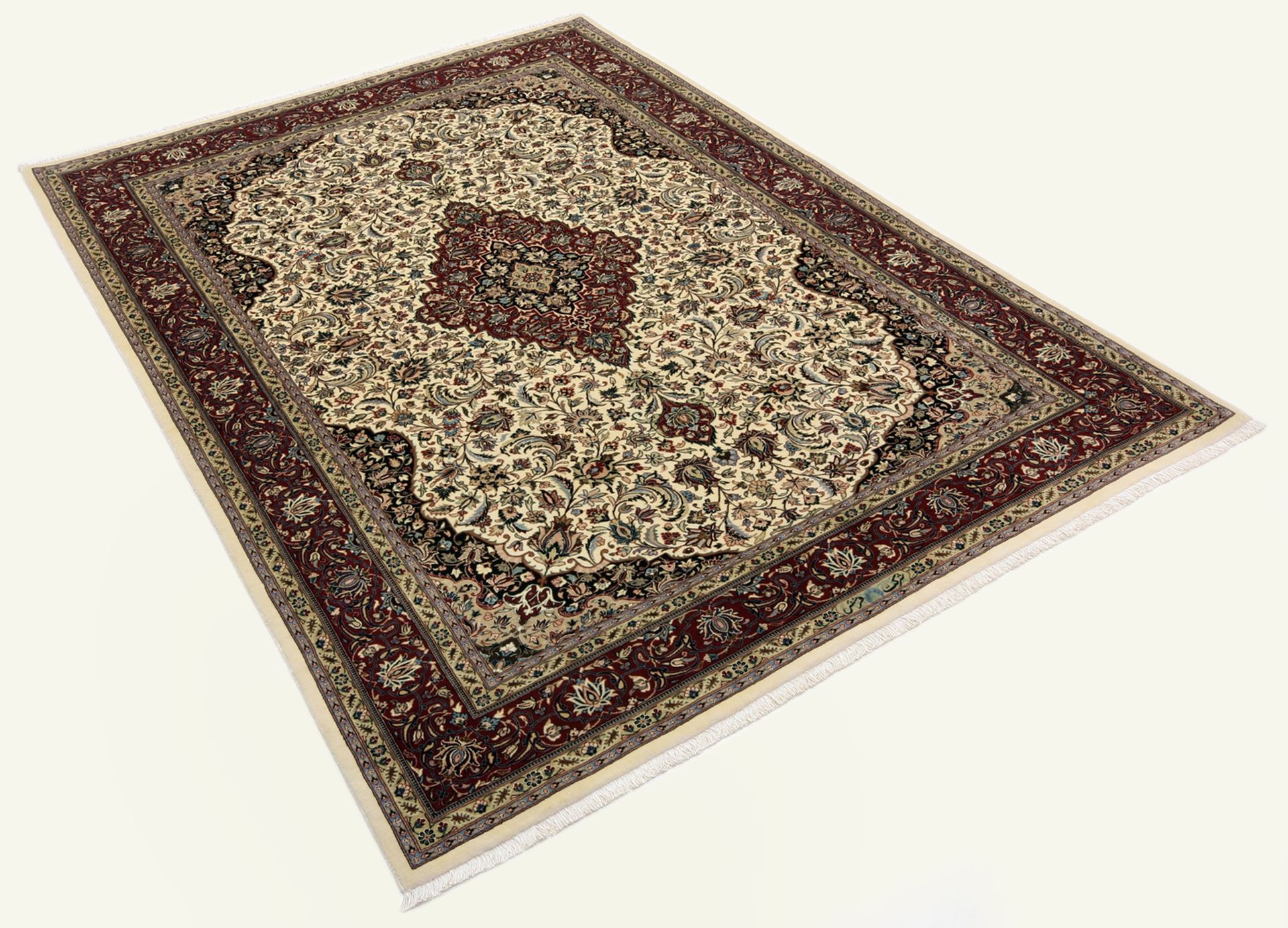 perserteppich-isfahan-172-x-247-cm-schurwolle-seide-handgeknupft-2 Isfahan Perserteppich aus Iran, 172 × 247 cm