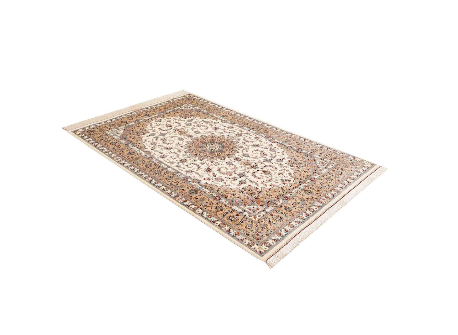 Ghom Perserteppich aus Iran, 131 × 196 cm