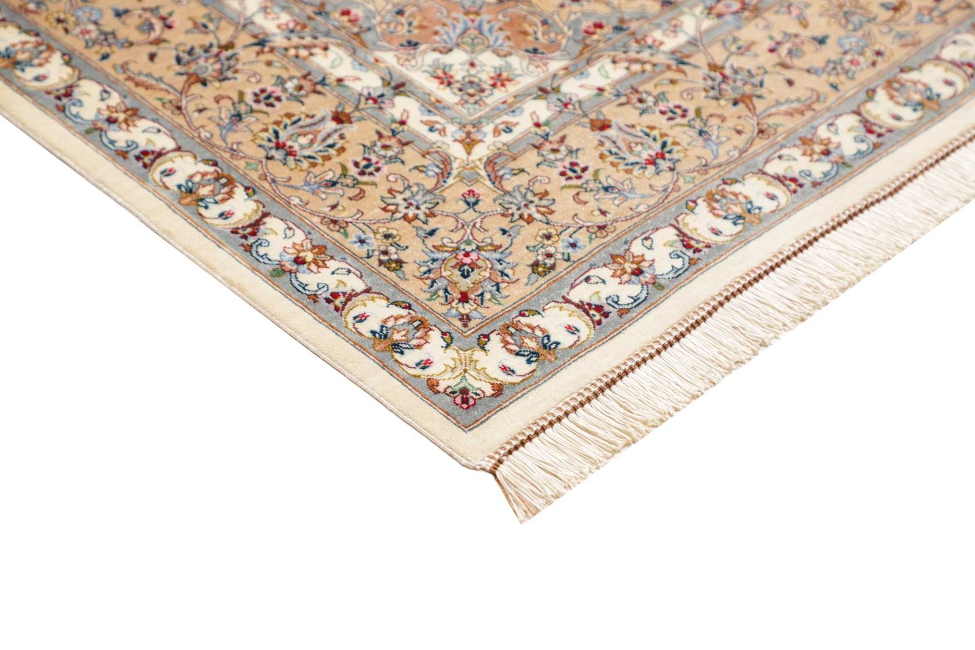 Ghom Perserteppich aus Iran, 131 × 196 cm