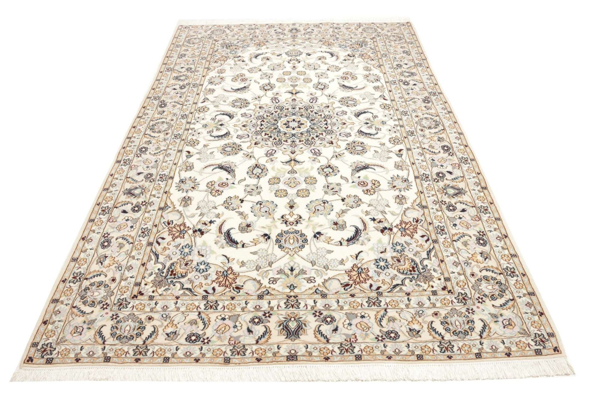 Handgeknüpfter Nain Perserteppich, 162 × 257 cm, Wolle