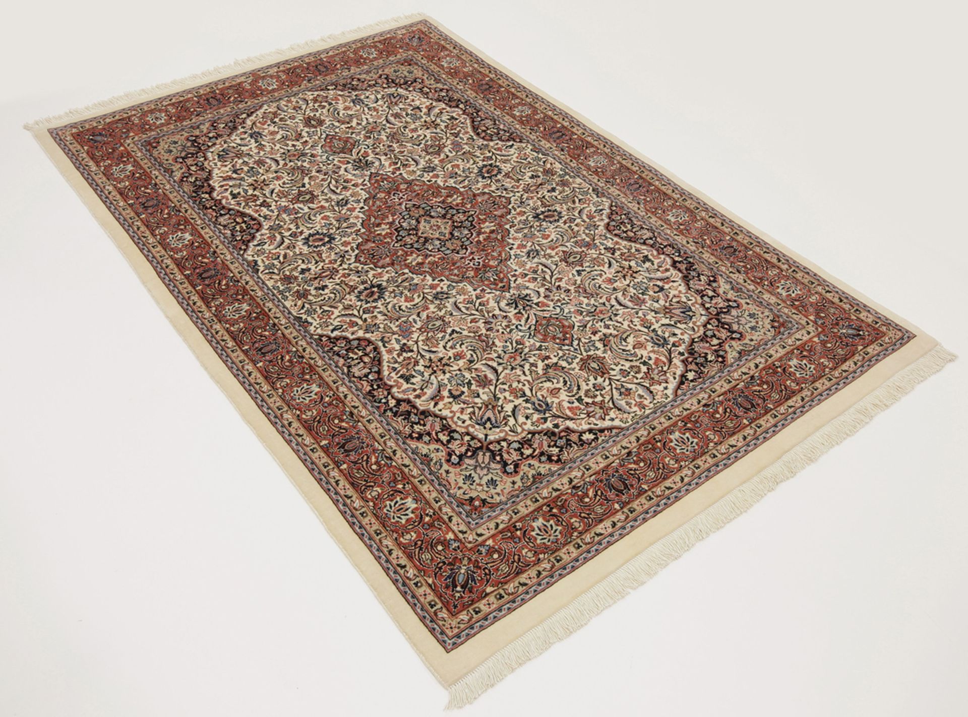 Handgeknüpfter Isfahan Perserteppich 104 × 160 cm