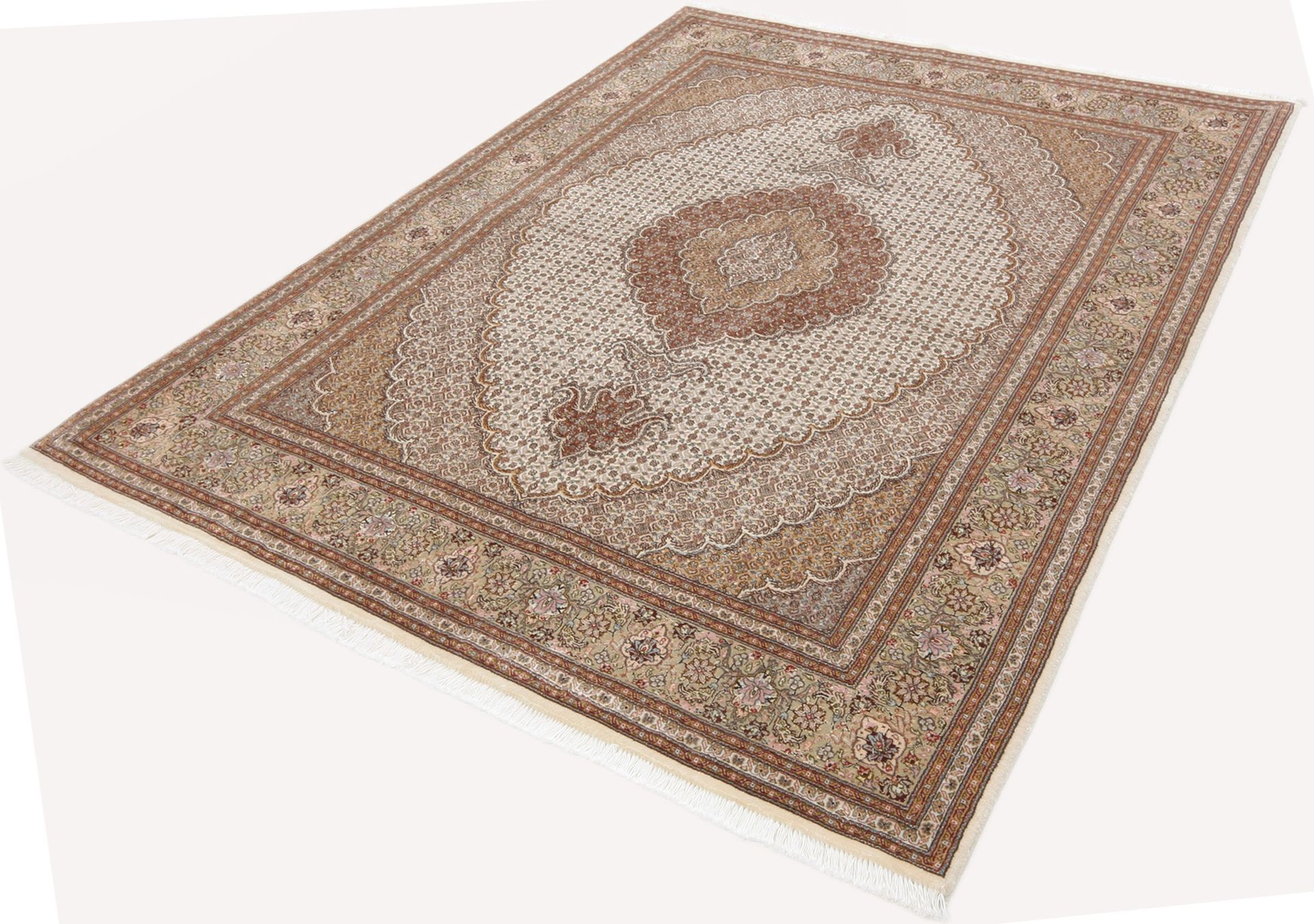 Handgeknüpfter Täbriz Perserteppich 153 × 205 cm