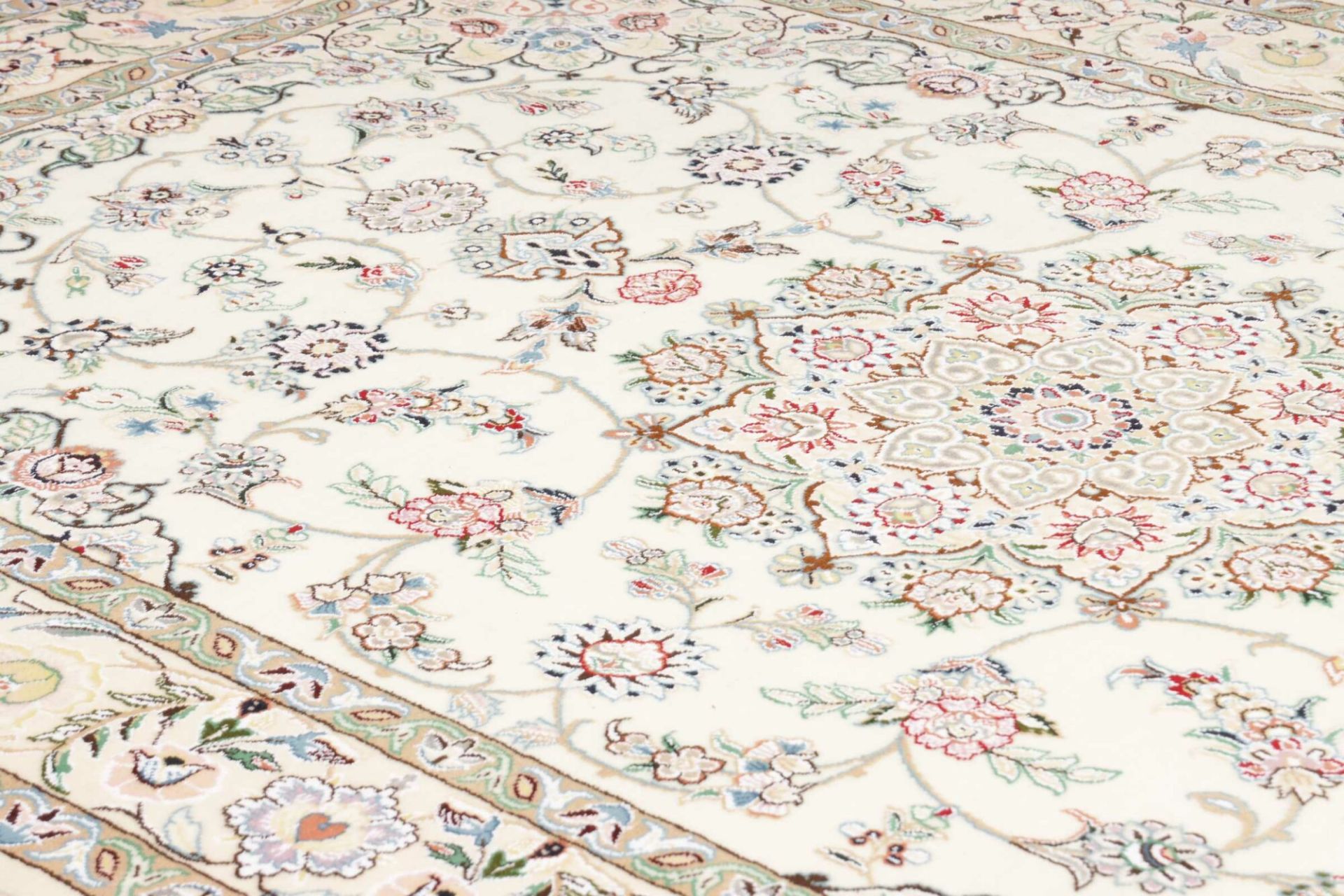 Handgeknüpfter Nain Perserteppich, 158 × 253 cm, Wolle