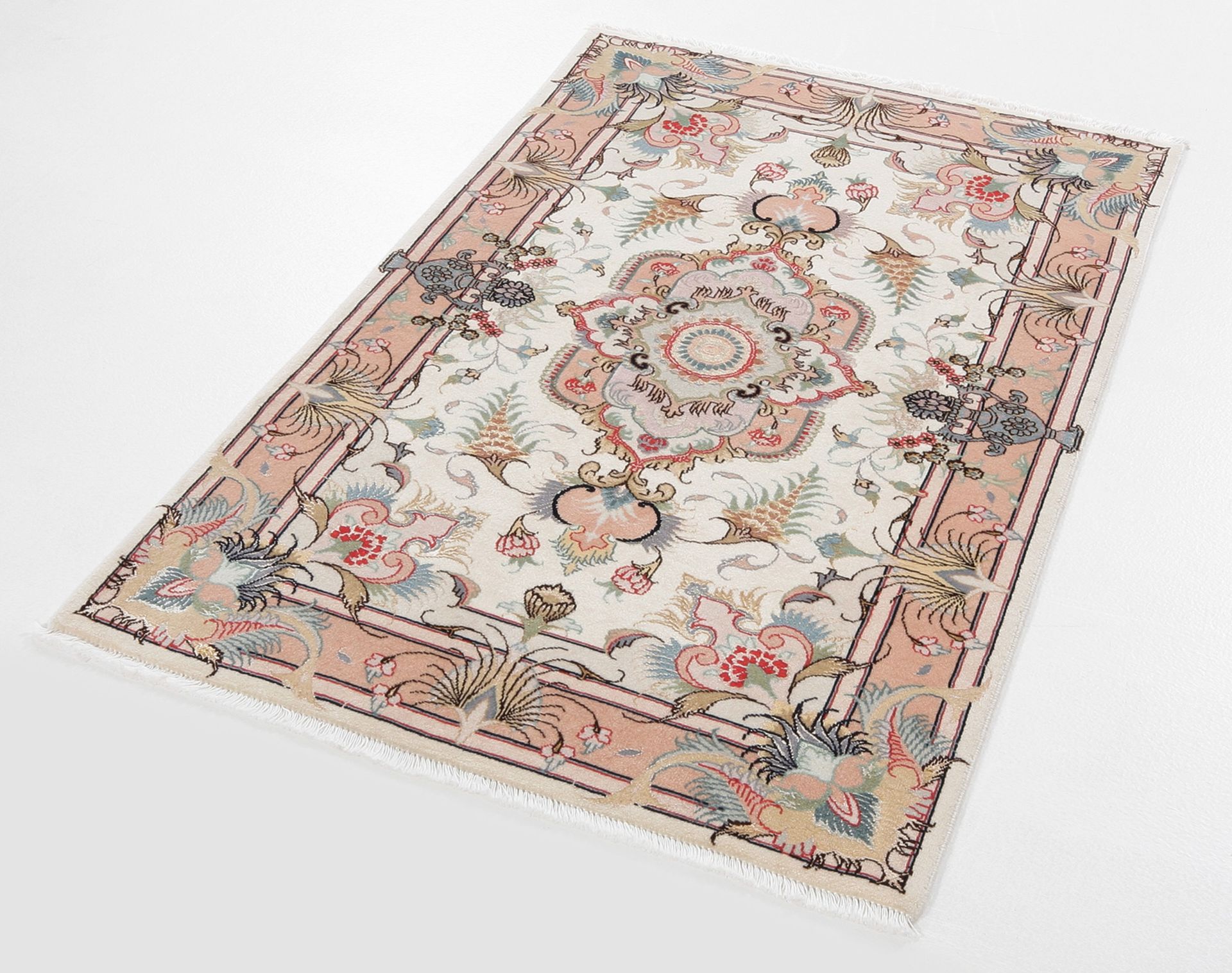 perserteppich-tabriz-80-x-120-cm-schurwolle-seide-handgeknupft-1 Handgeknüpfter Täbriz Perserteppich 80 × 120 cm