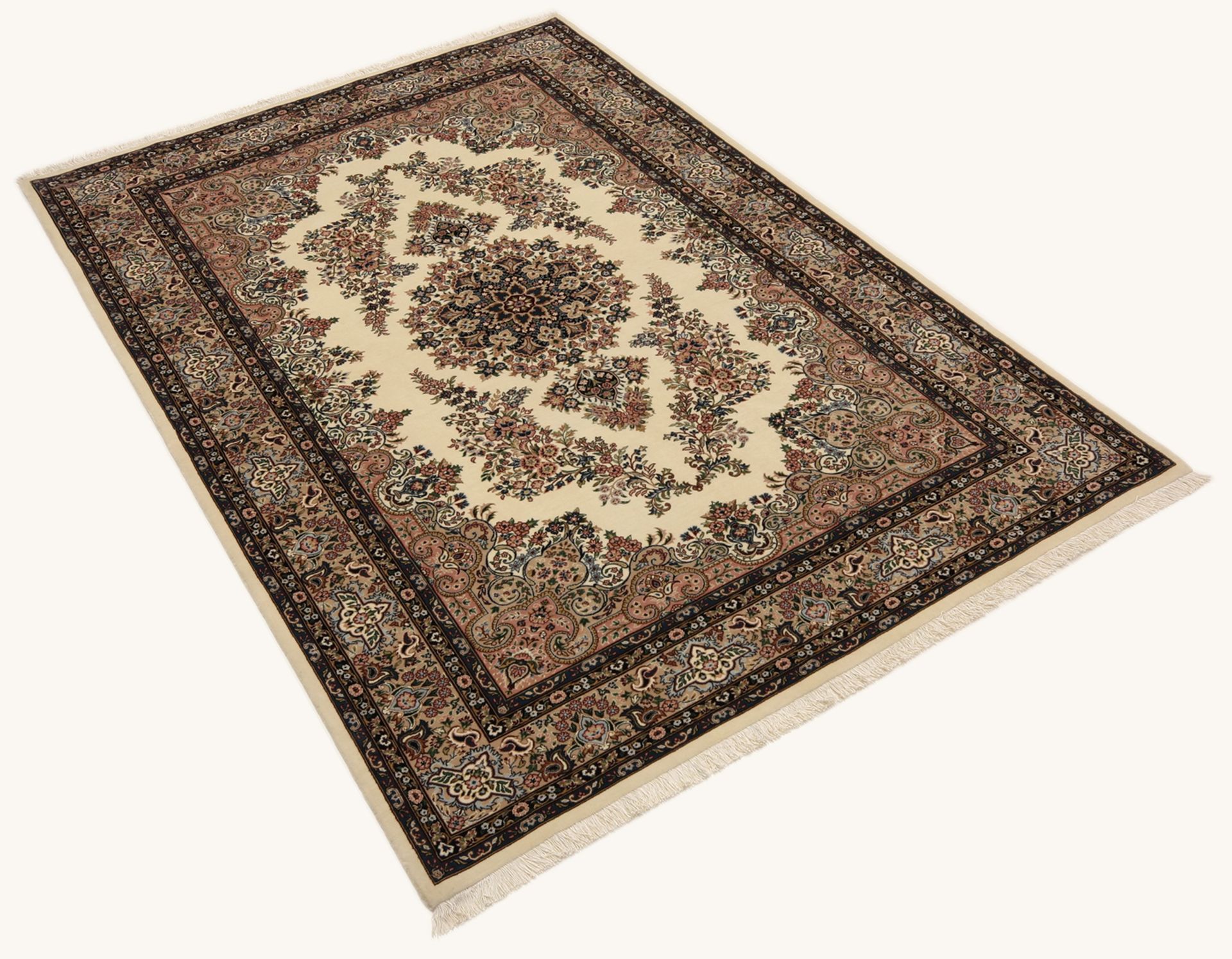 Handgeknüpfter Isfahan Perserteppich 137 × 210 cm