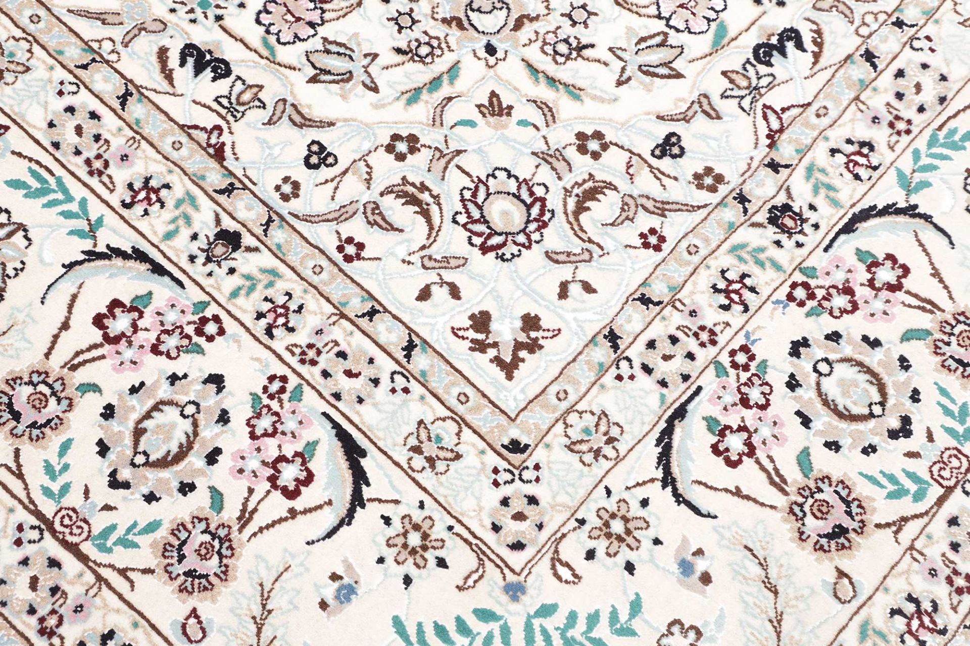 Handgeknüpfter Nain Perserteppich, 254 × 359 cm, Wolle