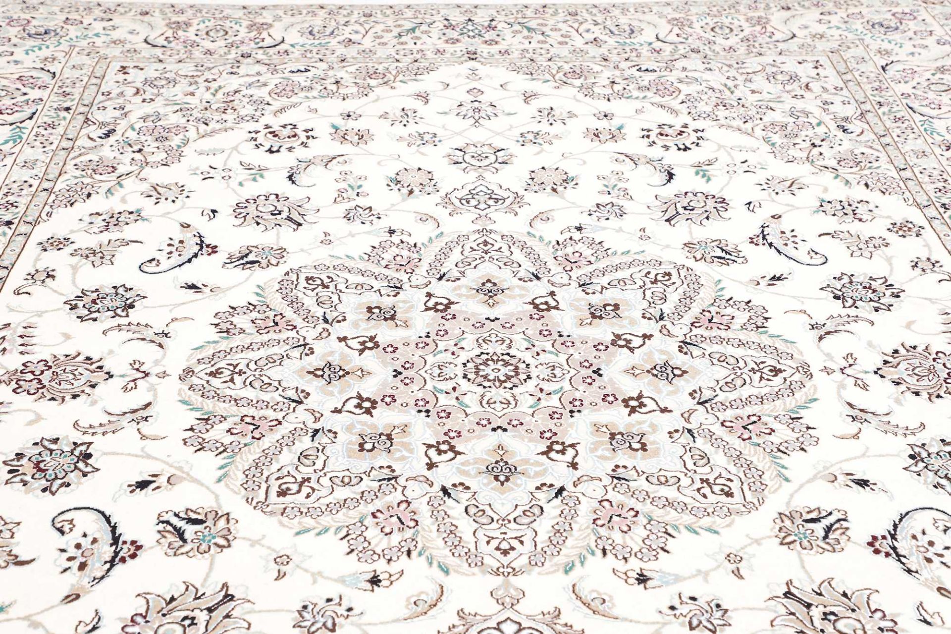 Handgeknüpfter Nain Perserteppich, 254 × 359 cm, Wolle