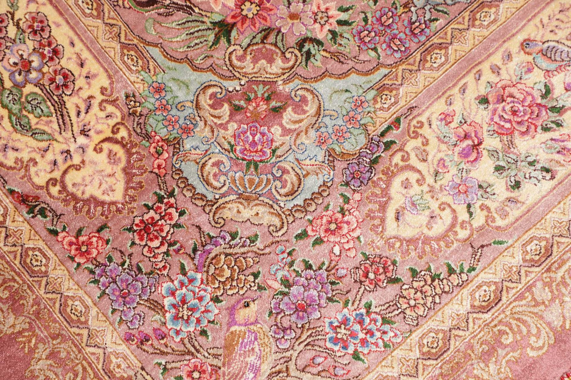 Ghom Perserteppich aus Iran, 131 × 197 cm