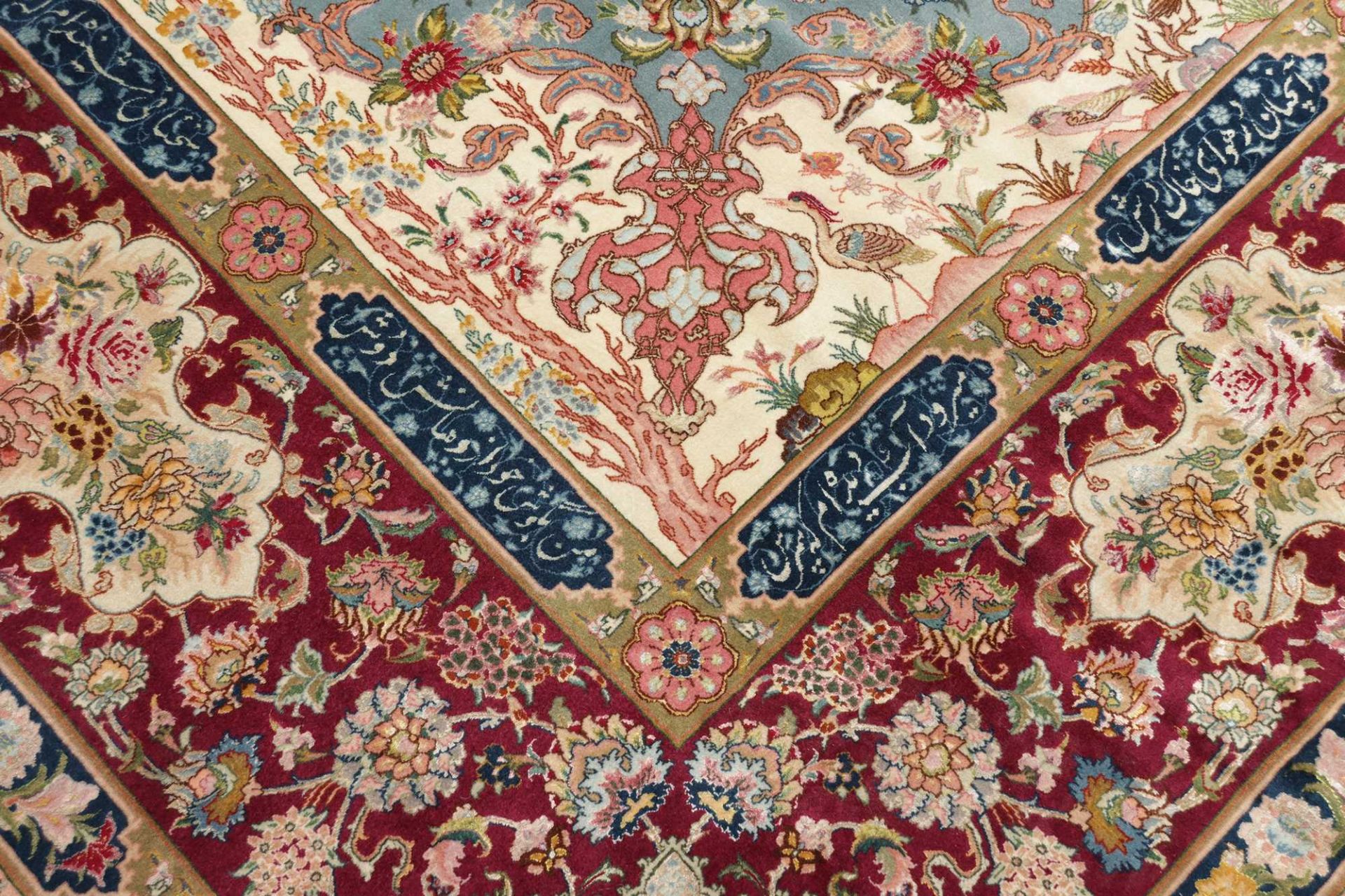Handgeknüpfter Täbriz Perserteppich 301 × 396 cm