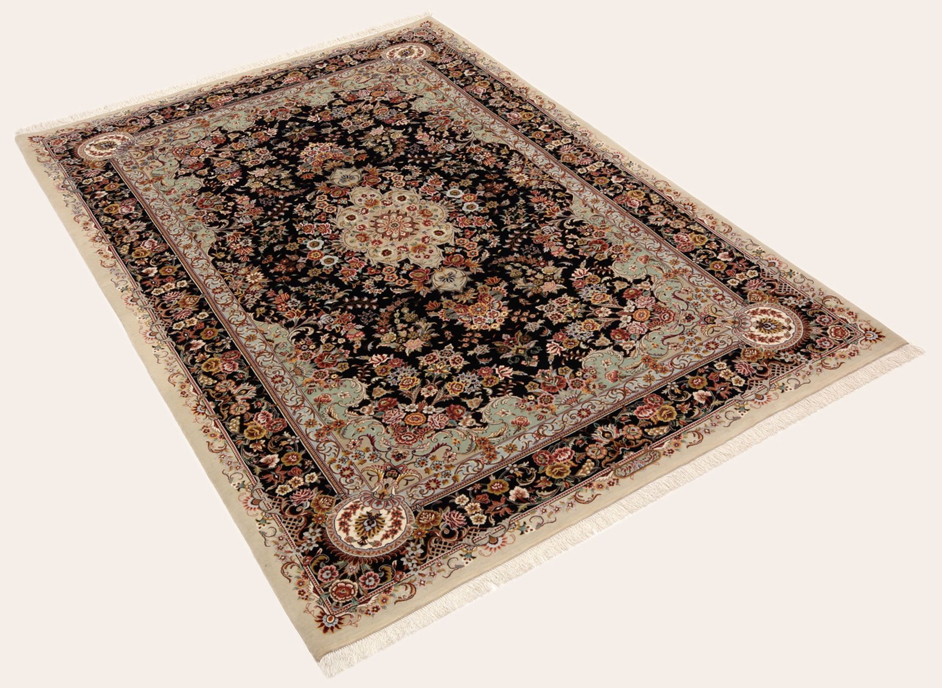 Handgeknüpfter Isfahan Perserteppich 143 × 208 cm