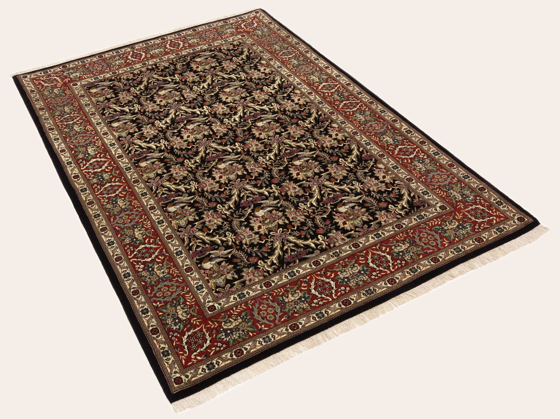 Handgeknüpfter Isfahan Perserteppich 135 × 203 cm