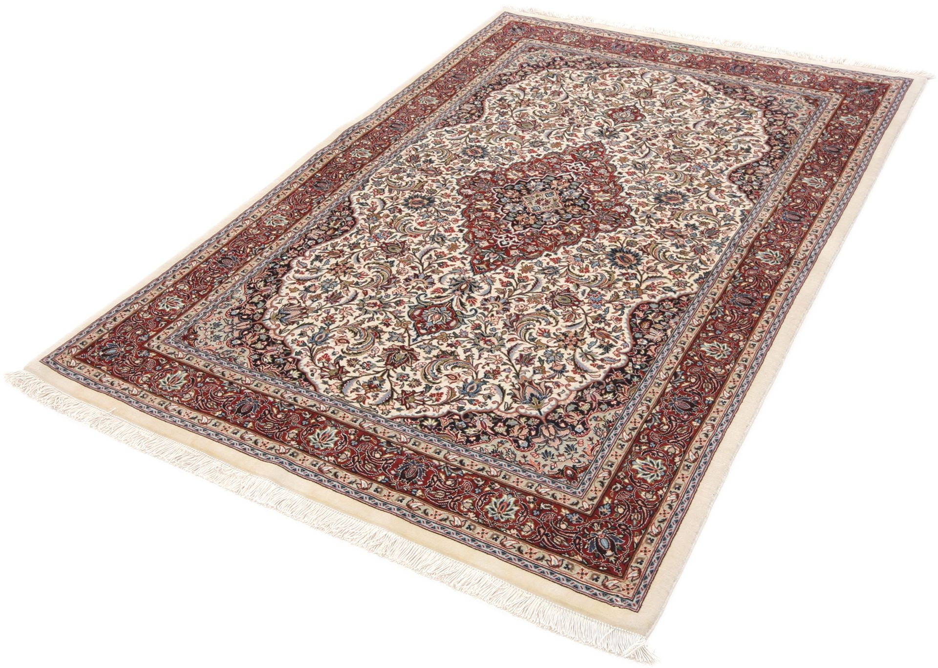 Handgeknüpfter Isfahan Perserteppich 105 × 160 cm