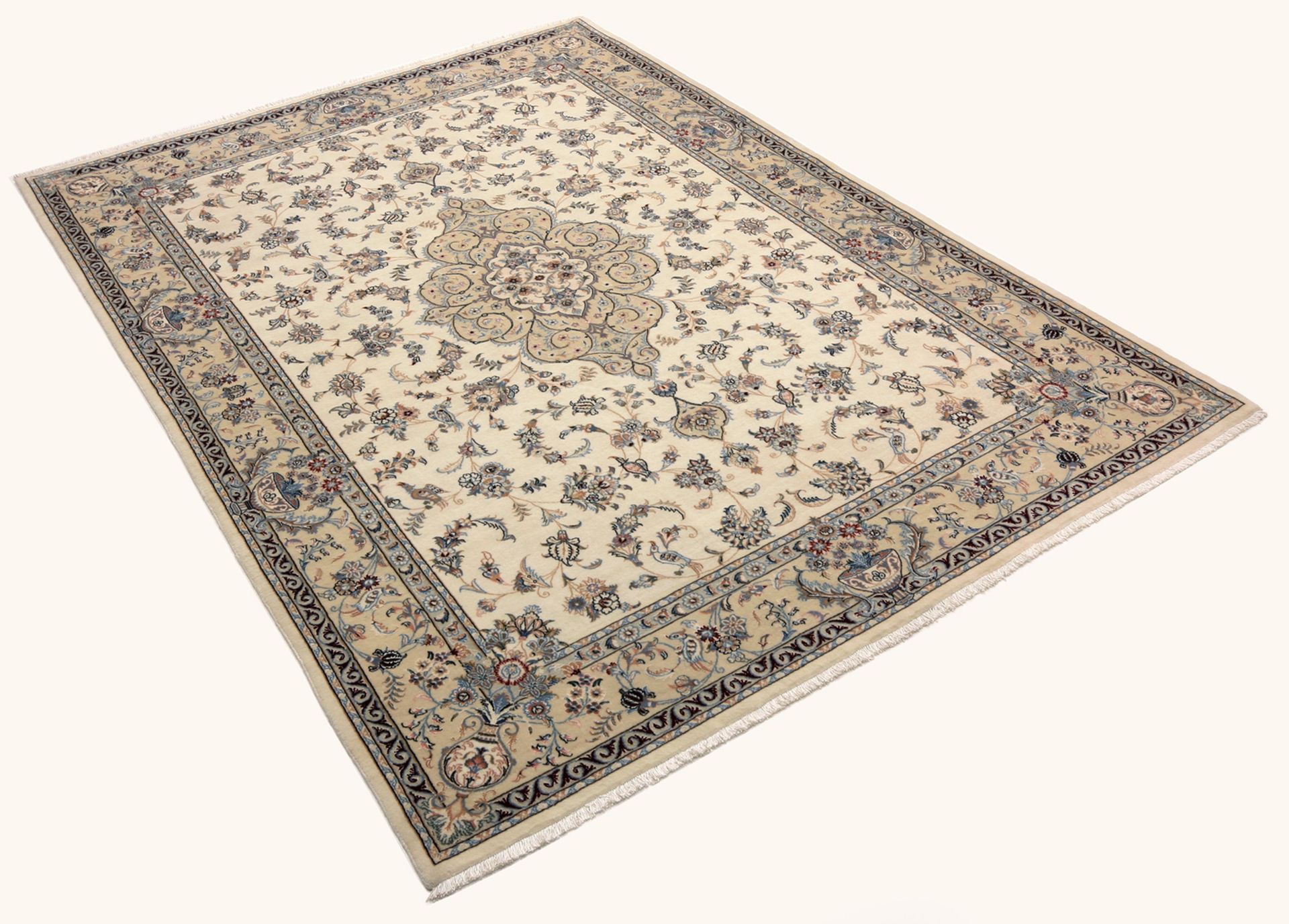 perserteppich-isfahan-168-x-245-cm-schurwolle-seide-handgeknupft-2 Handgeknüpfter Isfahan Perserteppich 168 × 245 cm