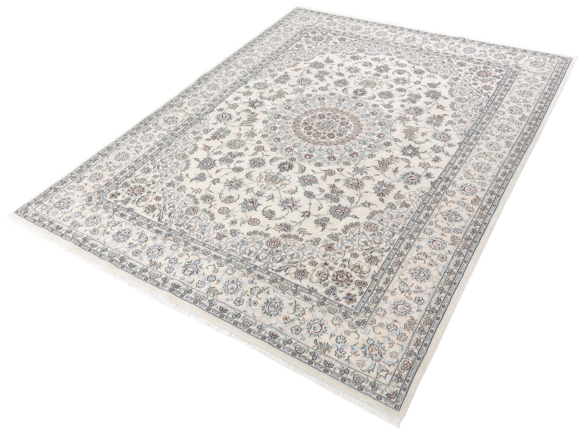 Nain Perserteppich 170 × 250 cm aus Wolle & Seide, handgeknüpft